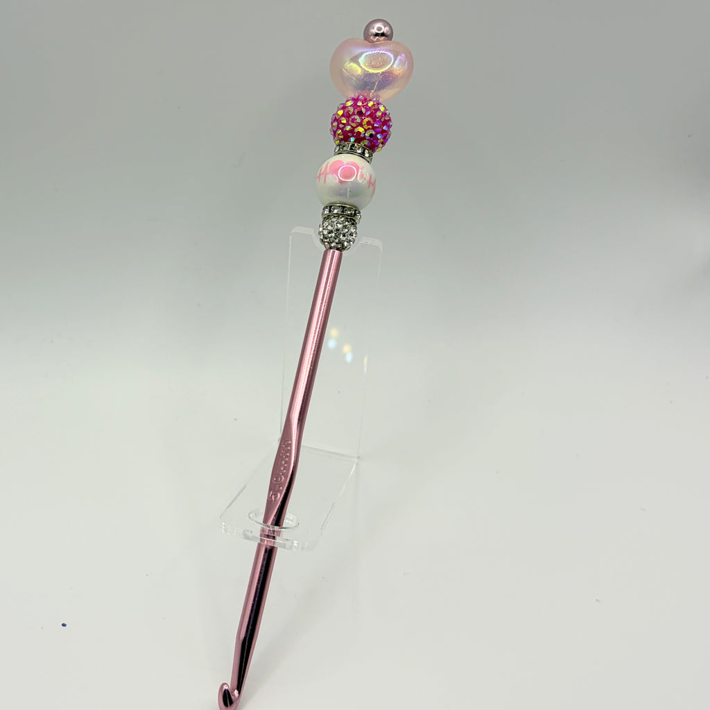 Beaded Crochet Hooks – Handmade Decorative Crochet Needles | Choose Your Style A–F