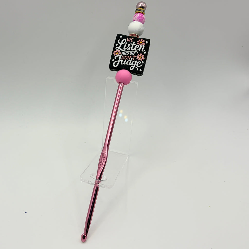 Beaded Crochet Hooks – Handmade Decorative Crochet Needles | Choose Your Style A–F