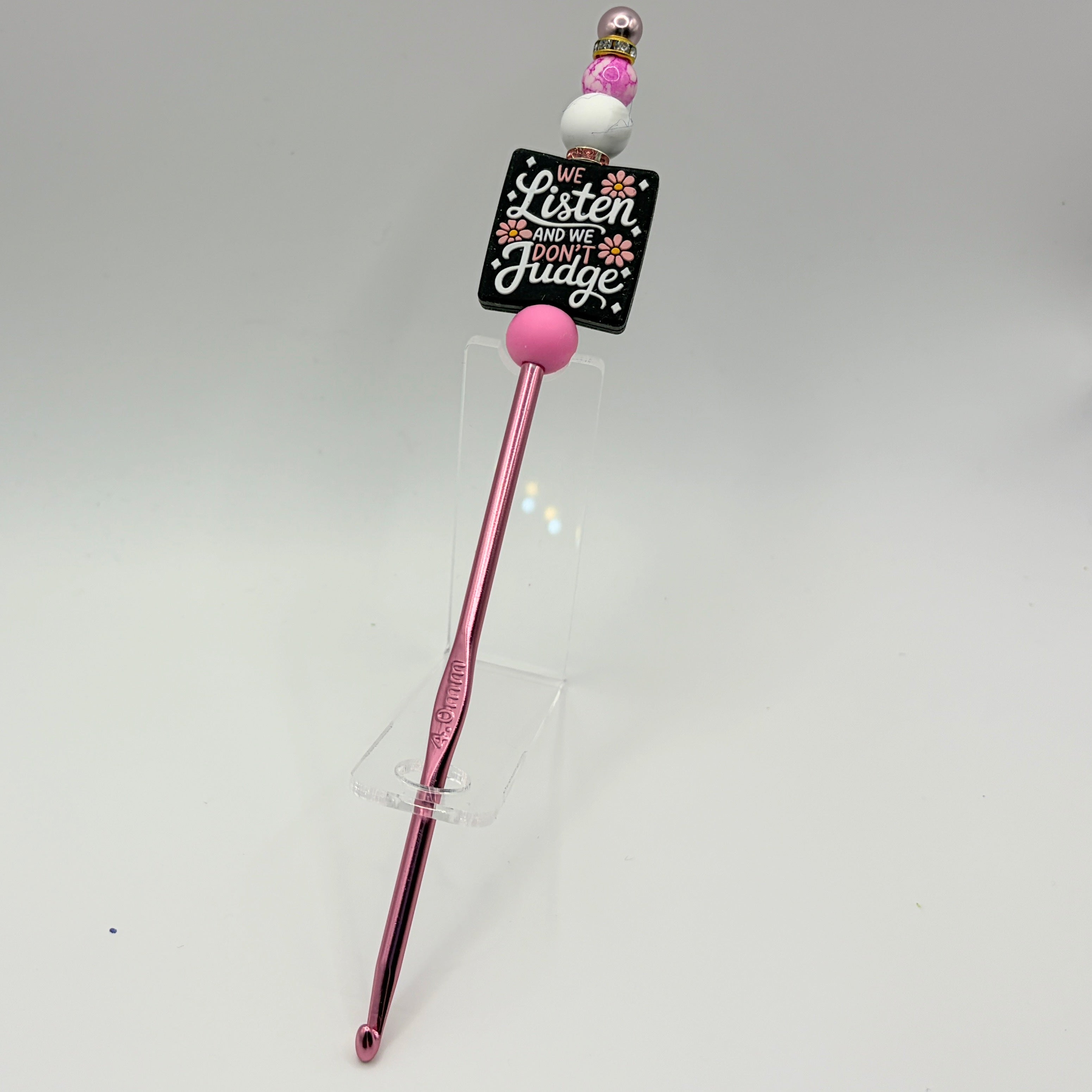 Beaded Crochet Hooks – Handmade Decorative Crochet Needles | Choose Your Style A–F