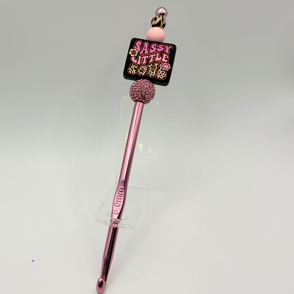 Beaded Crochet Hooks – Handmade Decorative Crochet Needles | Choose Your Style A–F
