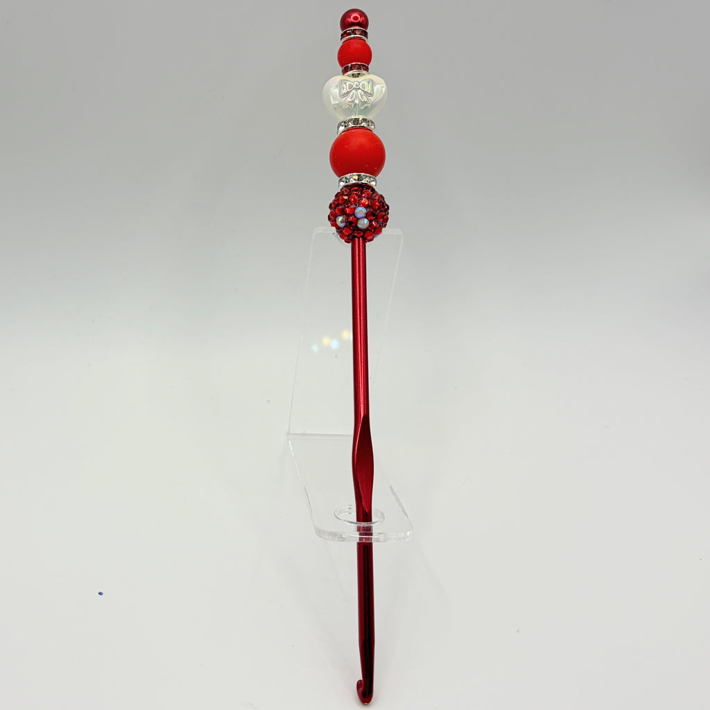 Beaded Crochet Hooks – Handmade Decorative Crochet Needles | Choose Your Style A–F