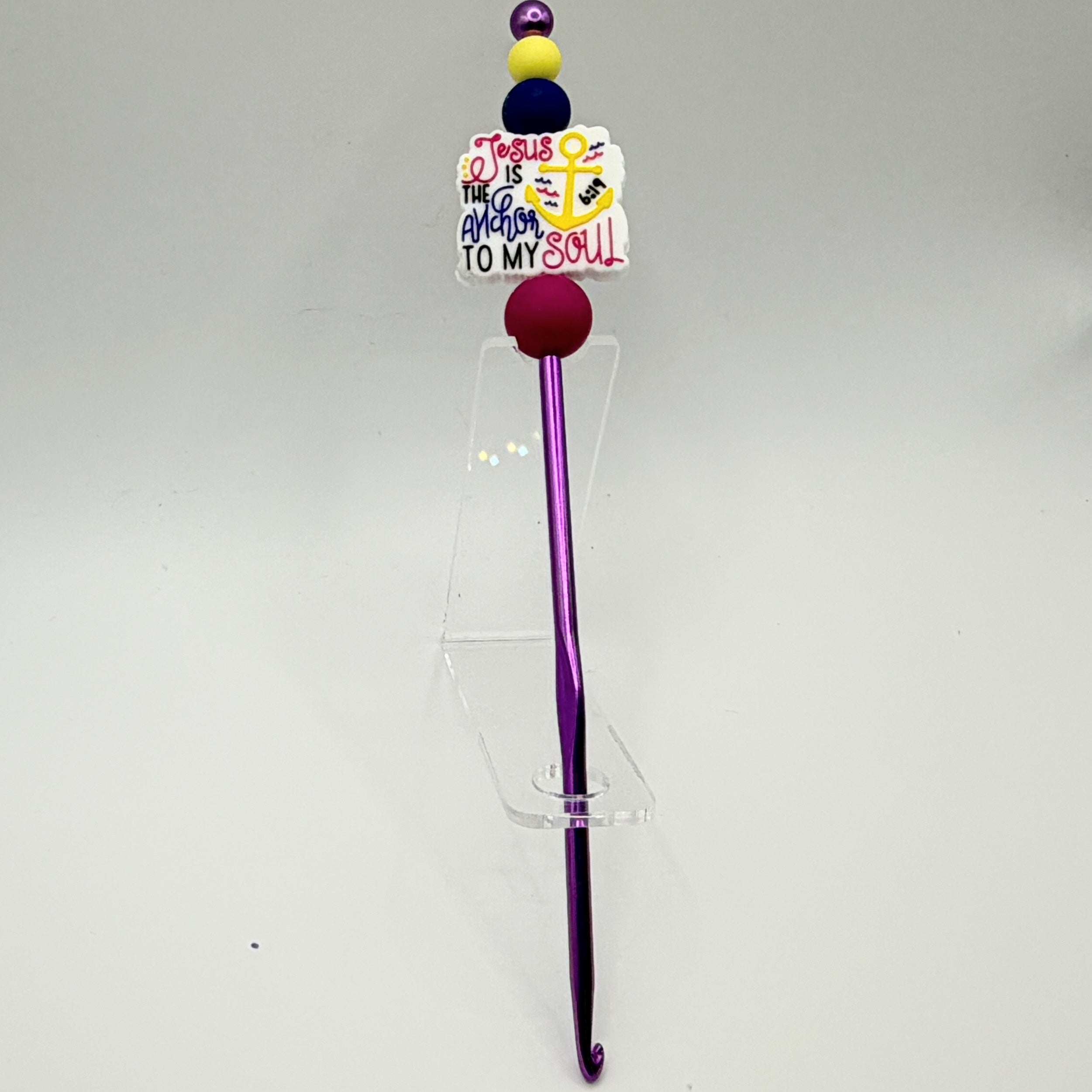 Beaded Crochet Hooks – Handmade Decorative Crochet Needles | Choose Your Style A–F