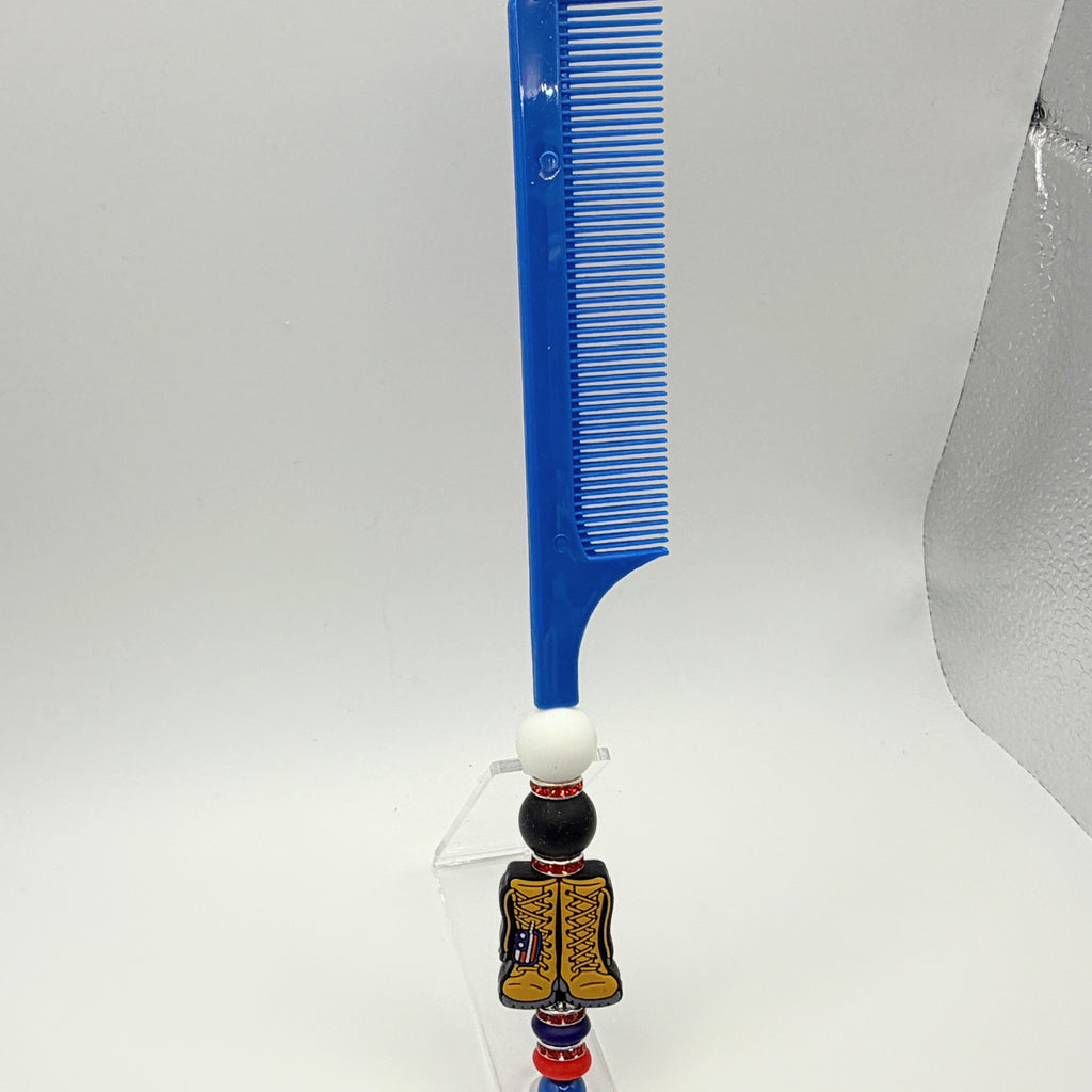 Beaded Fine-Tooth Comb | Handmade Styling Comb | Choose Your Style A-K