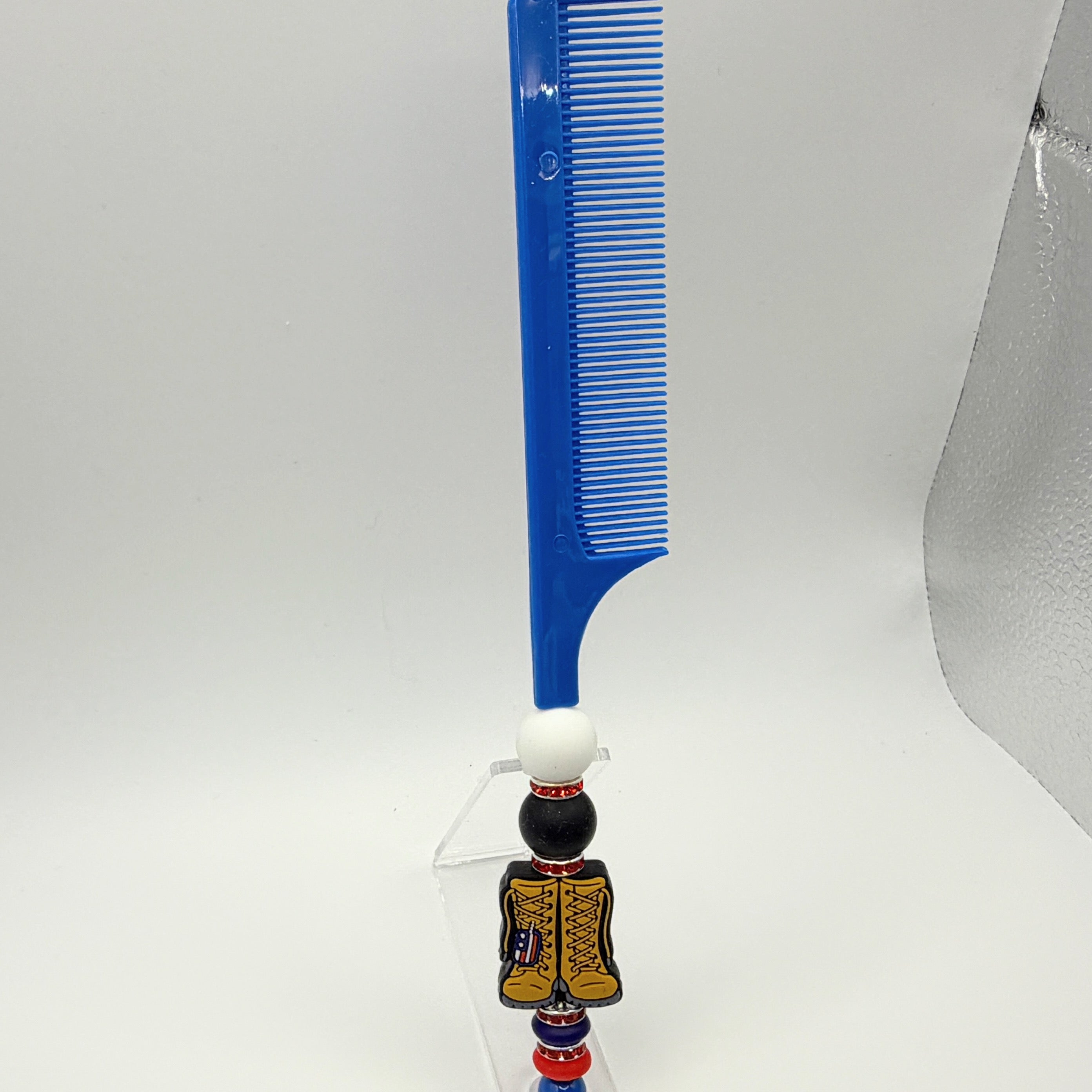 Beaded Fine-Tooth Comb | Handmade Styling Comb | Choose Your Style A-K