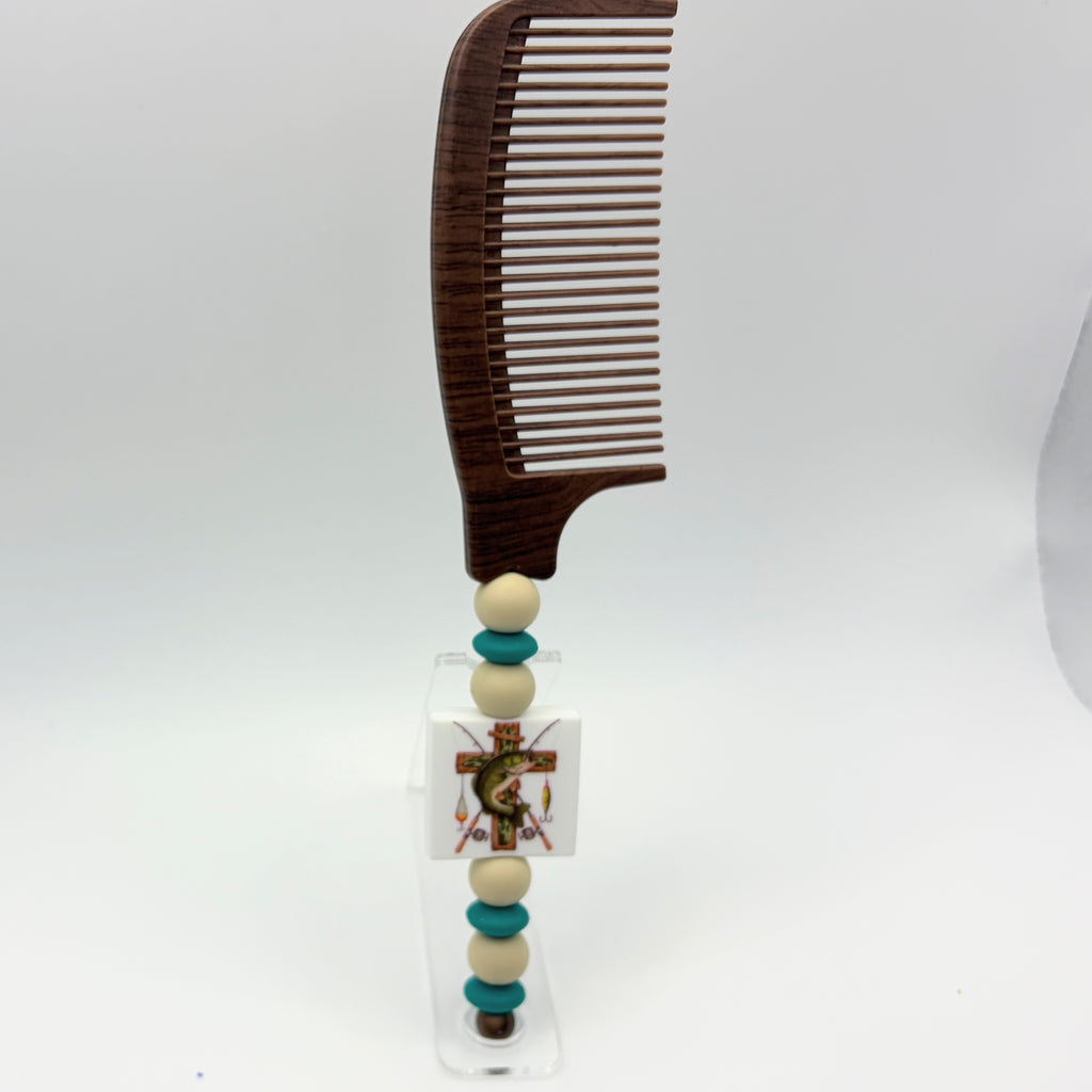 Beaded Wide-Tooth Comb | Handmade Detangling Comb | Choose Your Style