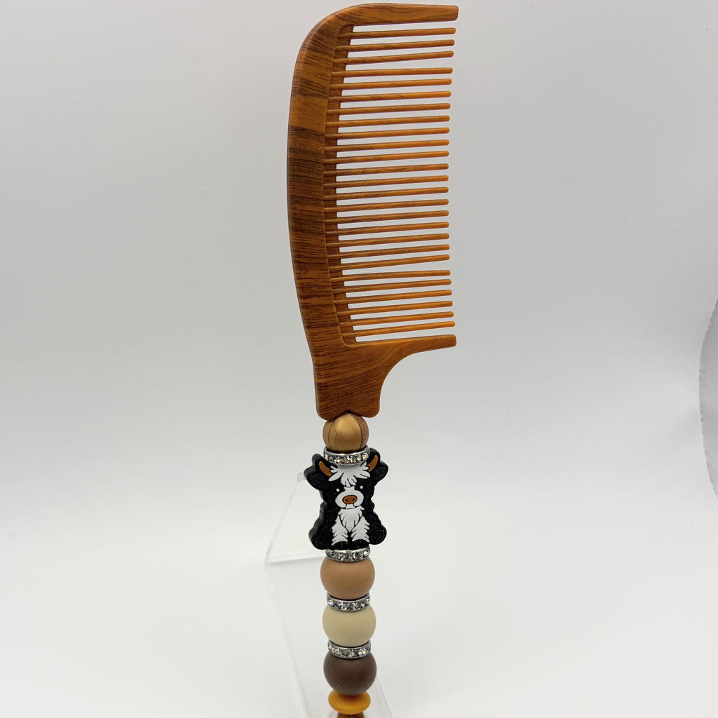 Beaded Wide-Tooth Comb | Handmade Detangling Comb | Choose Your Style