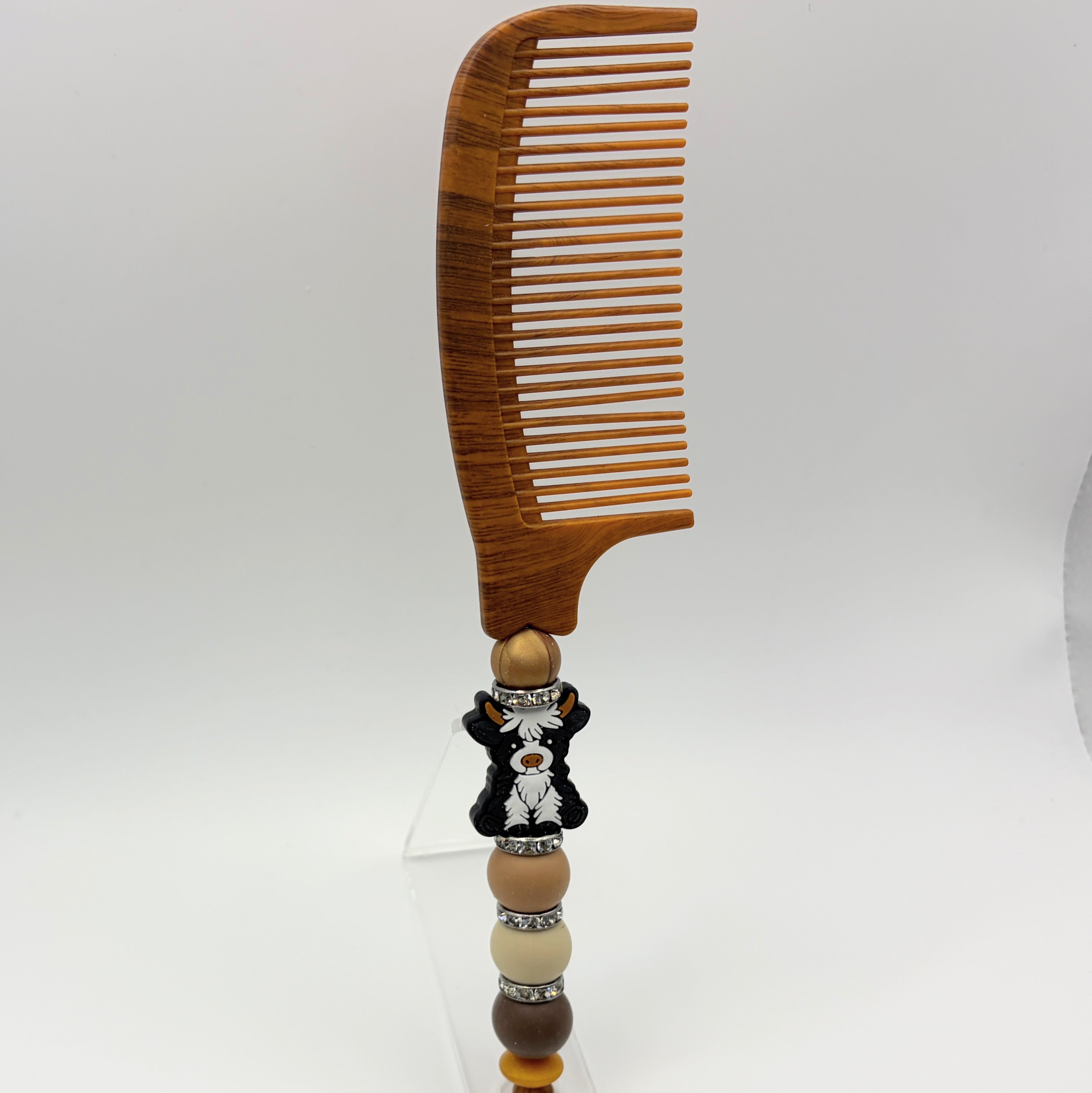 Beaded Wide-Tooth Comb | Handmade Detangling Comb | Choose Your Style