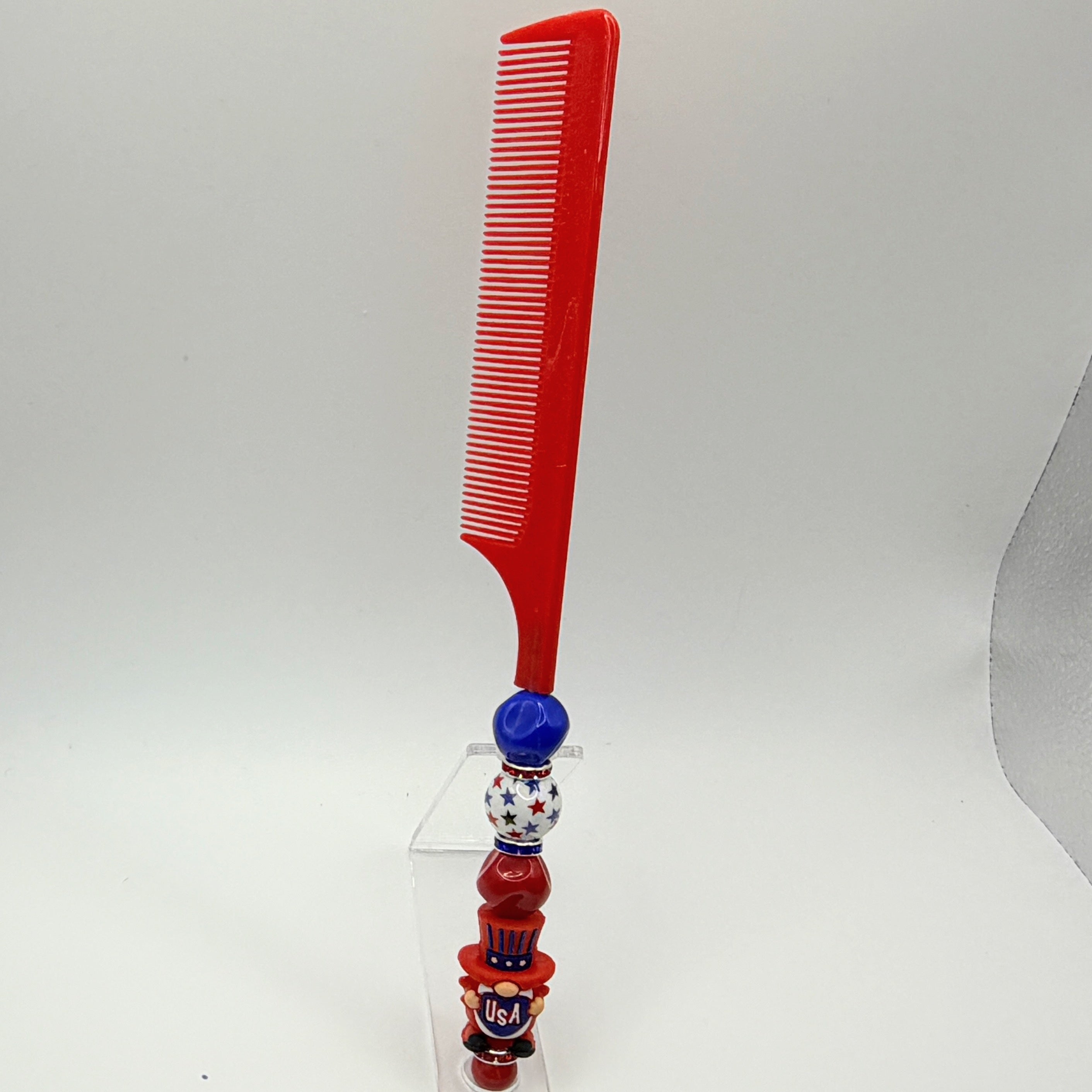 Beaded Fine-Tooth Comb | Handmade Styling Comb | Choose Your Style A-K