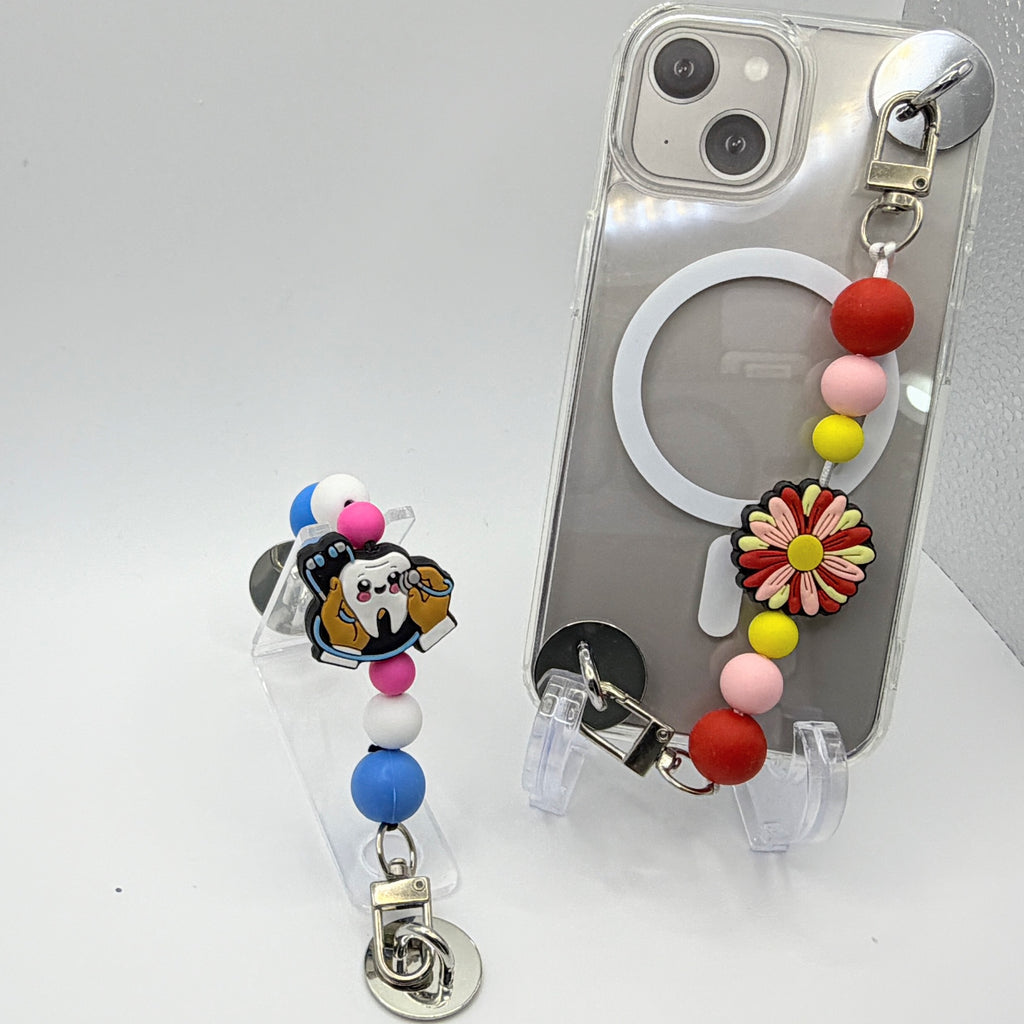 Beaded Cell Phone Straps – Choose Your Style A–M | Cute Wrist Straps for iPhone & Smartphones | Handmade Phone Accessories