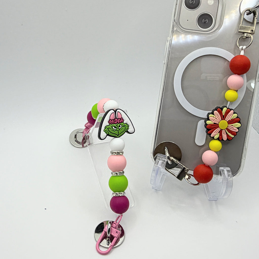 Beaded Cell Phone Straps – Choose Your Style A–M | Cute Wrist Straps for iPhone & Smartphones | Handmade Phone Accessories