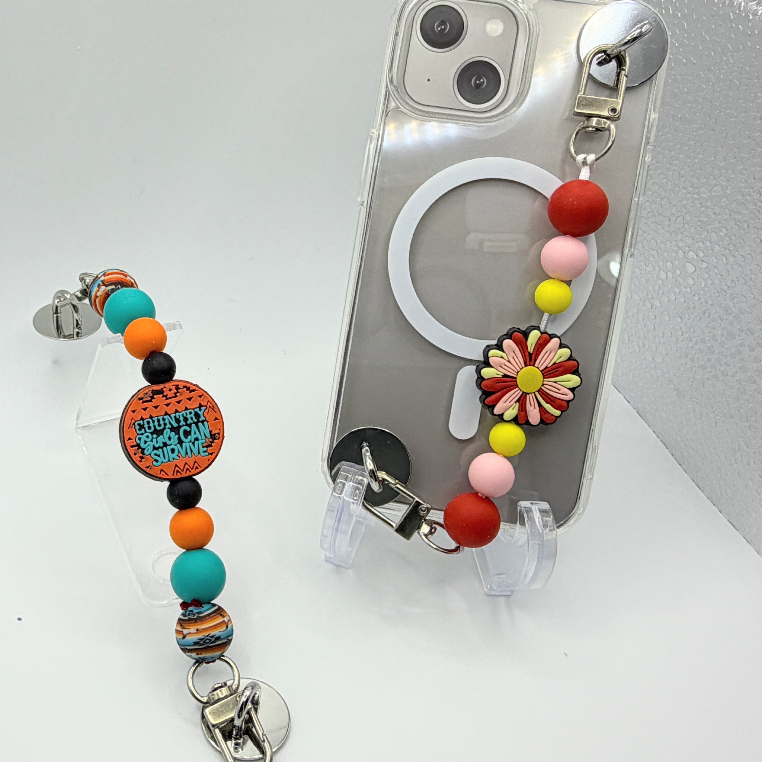 Beaded Cell Phone Straps – Choose Your Style A–M | Cute Wrist Straps for iPhone & Smartphones | Handmade Phone Accessories