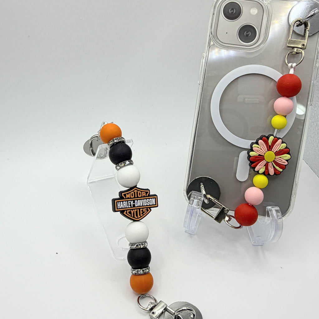 Beaded Cell Phone Straps – Choose Your Style A–M | Cute Wrist Straps for iPhone & Smartphones | Handmade Phone Accessories