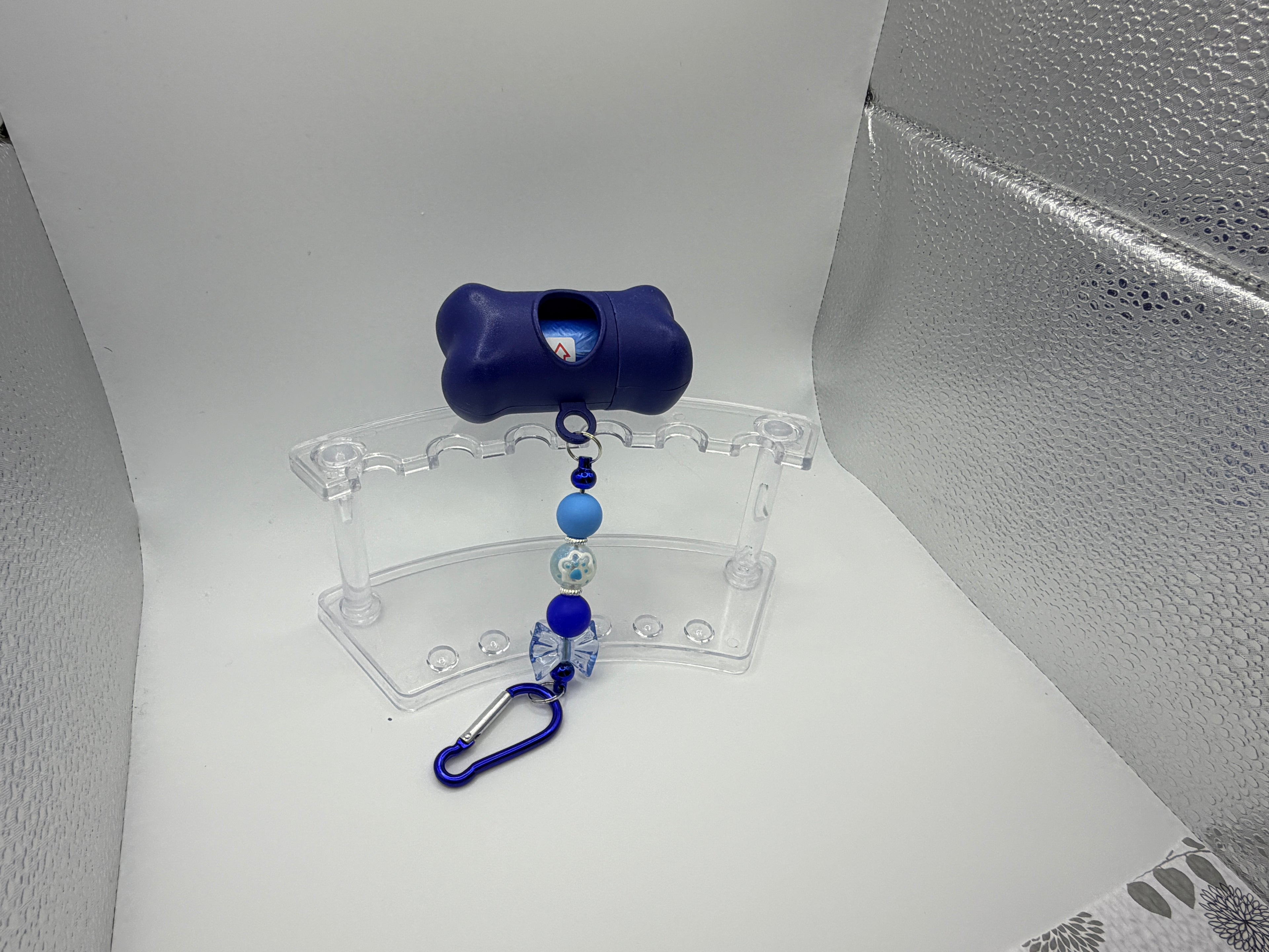 Beaded Dog Waste Bag Holder Keychain | Cute & Functional Pet Accessory