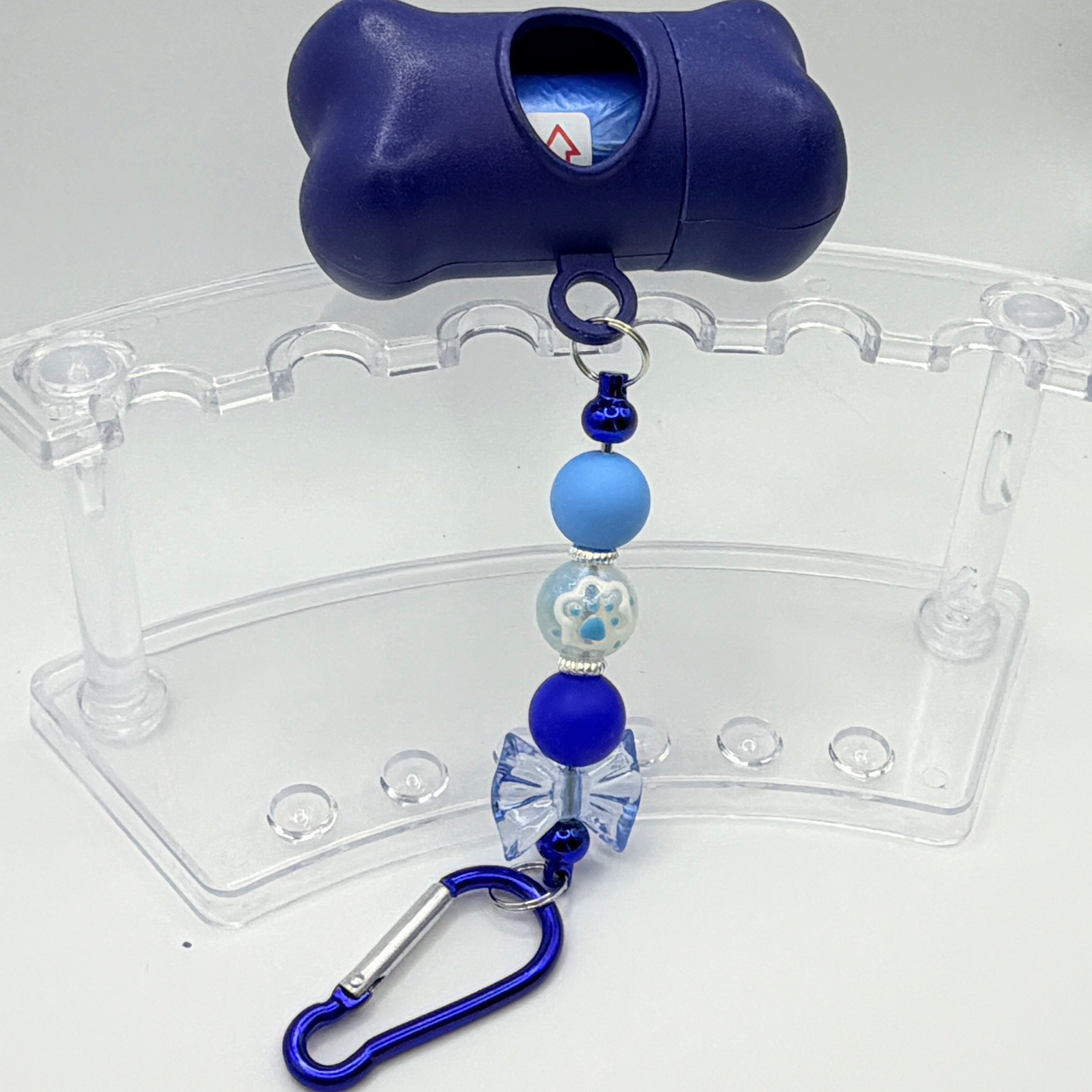 Beaded Dog Waste Bag Holder Keychain | Cute & Functional Pet Accessory