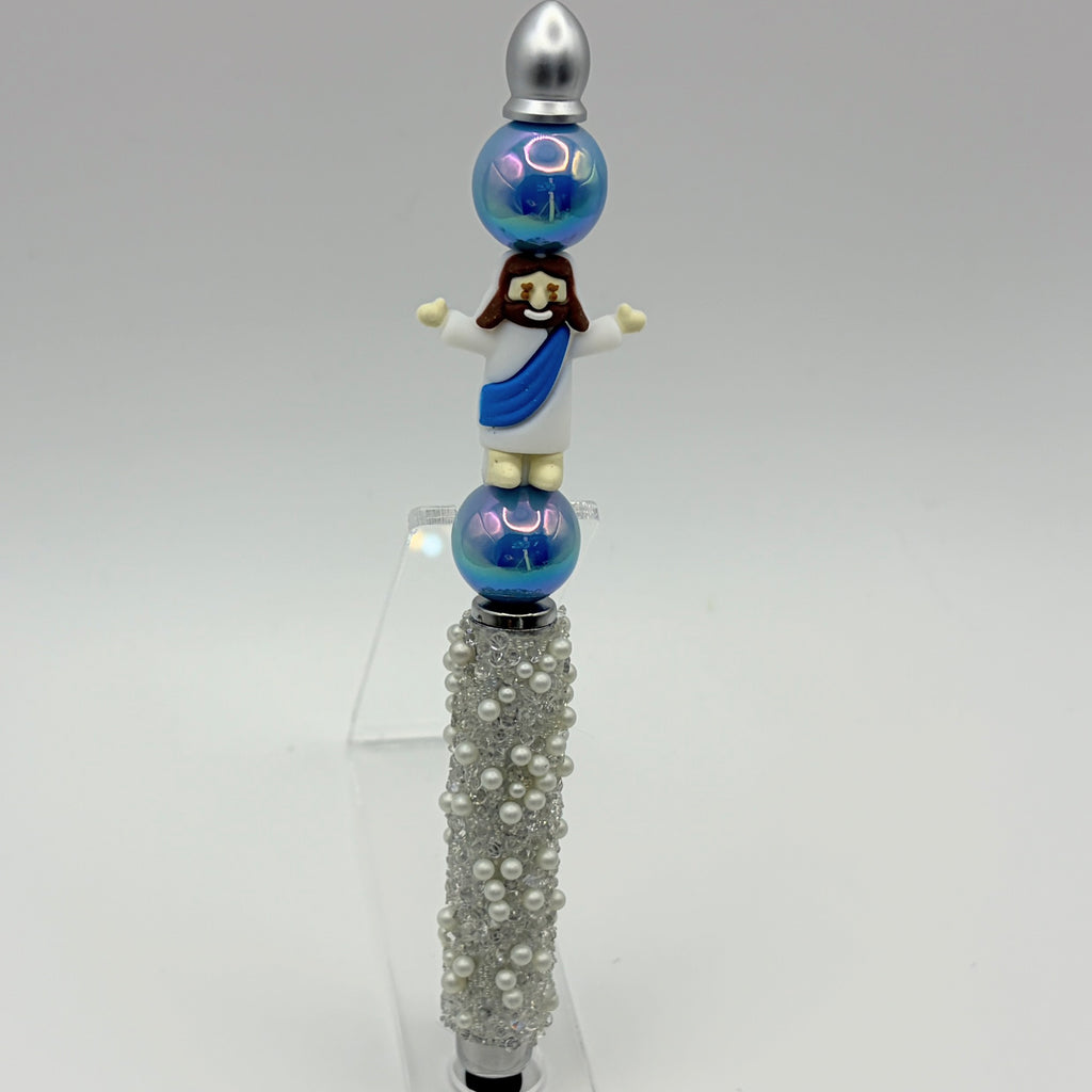Beaded Stylus Pen – Touchscreen + Ink Pen Combo | Choose Your Style (A–F)