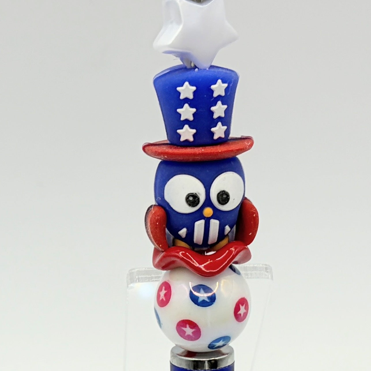 Patriotic 2-in-1 Touchscreen Stylus & Ink Pens – USA Uncle Sam & Eagle Beaded Pens | 4th of July | Memorial Day Gifts