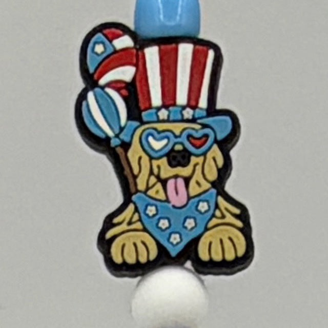 Patriotic Beaded Pencils – Choose Your Style A–E | 4th of July Kids Pencils | Handmade USA Theme School Supplies