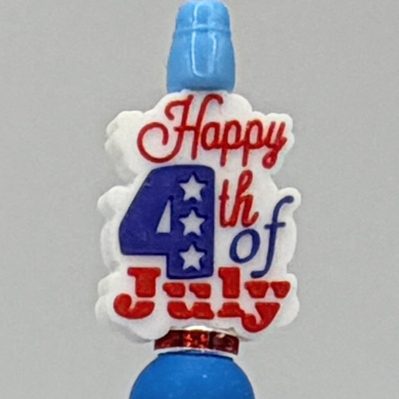 Patriotic Beaded Pencils – Choose Your Style A–E | 4th of July Kids Pencils | Handmade USA Theme School Supplies