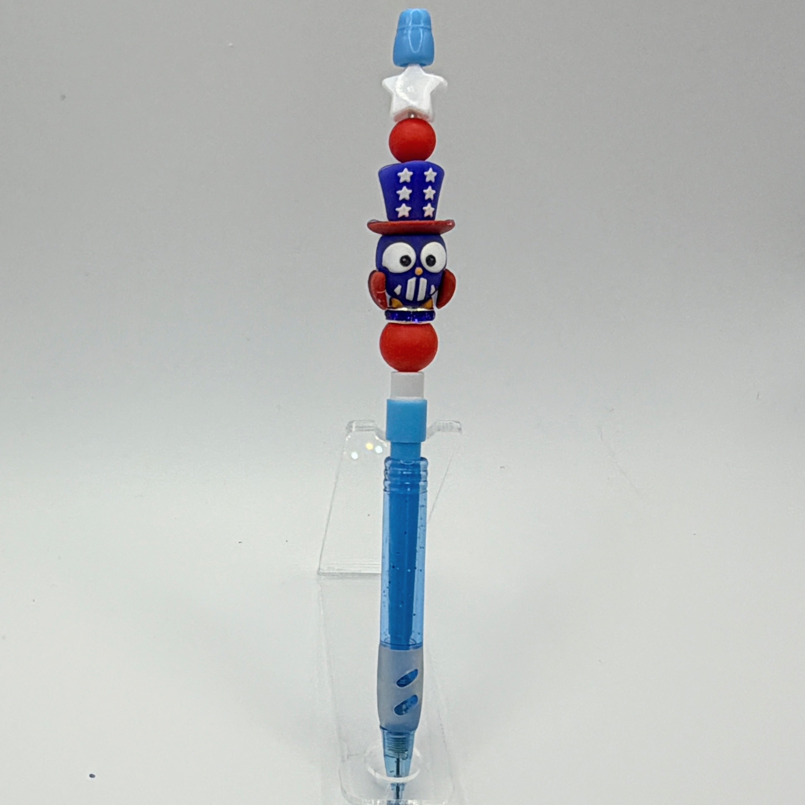 Patriotic Beaded Pencils – Choose Your Style A–E | 4th of July Kids Pencils | Handmade USA Theme School Supplies