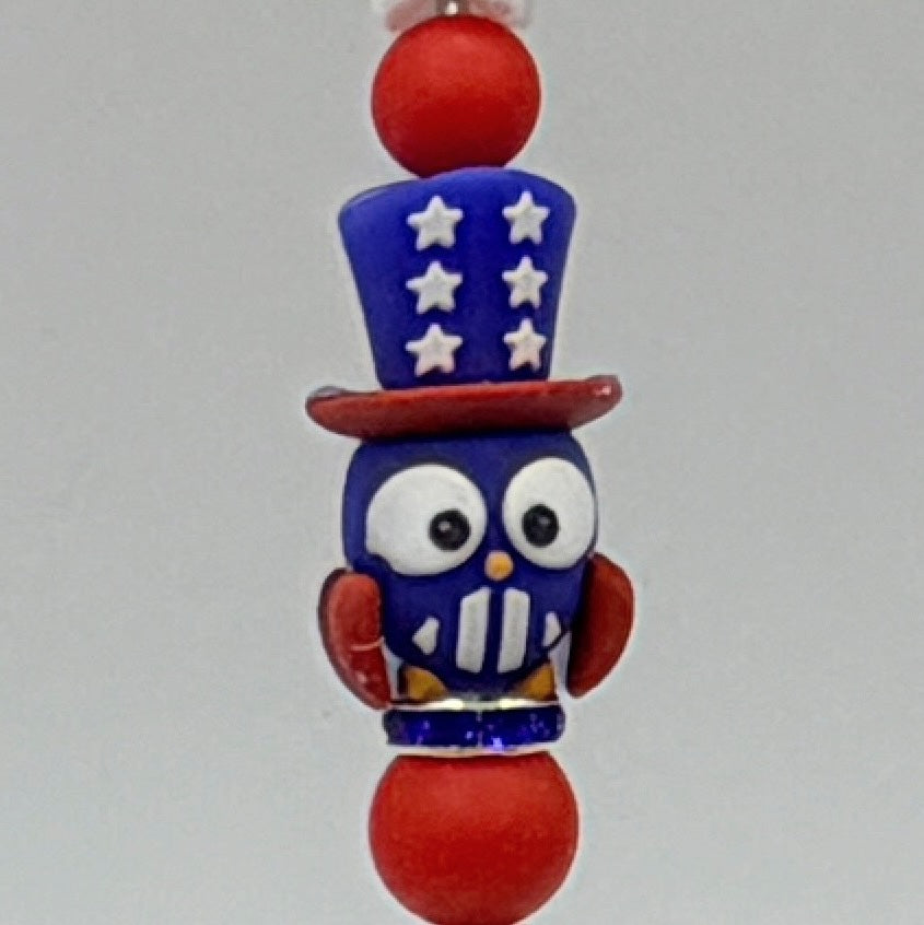 Patriotic Beaded Pencils – Choose Your Style A–E | 4th of July Kids Pencils | Handmade USA Theme School Supplies