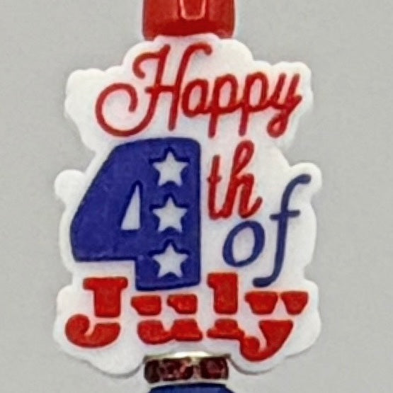 Patriotic Beaded Pencils – Choose Your Style A–E | 4th of July Kids Pencils | Handmade USA Theme School Supplies