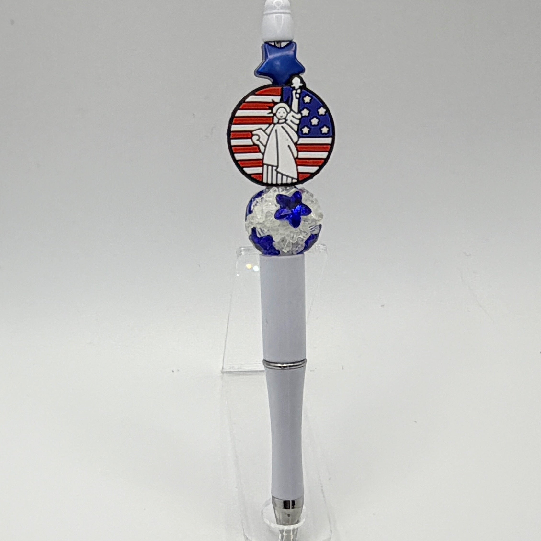 Patriotic Beaded Pens – Choose Your Style A–R |US Military, Faith, USA & Fun Designs | Handmade Gift Pens
