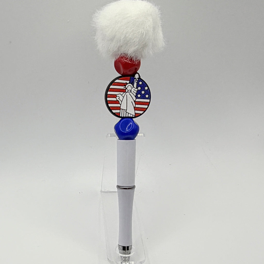 Patriotic Beaded Pens – Choose Your Style A–R |US Military, Faith, USA & Fun Designs | Handmade Gift Pens