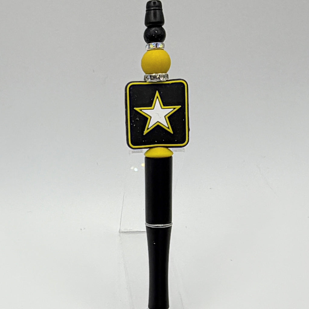 Military & Veteran Patriotic Beaded Pen Collection – Handmade Gift for Service Members