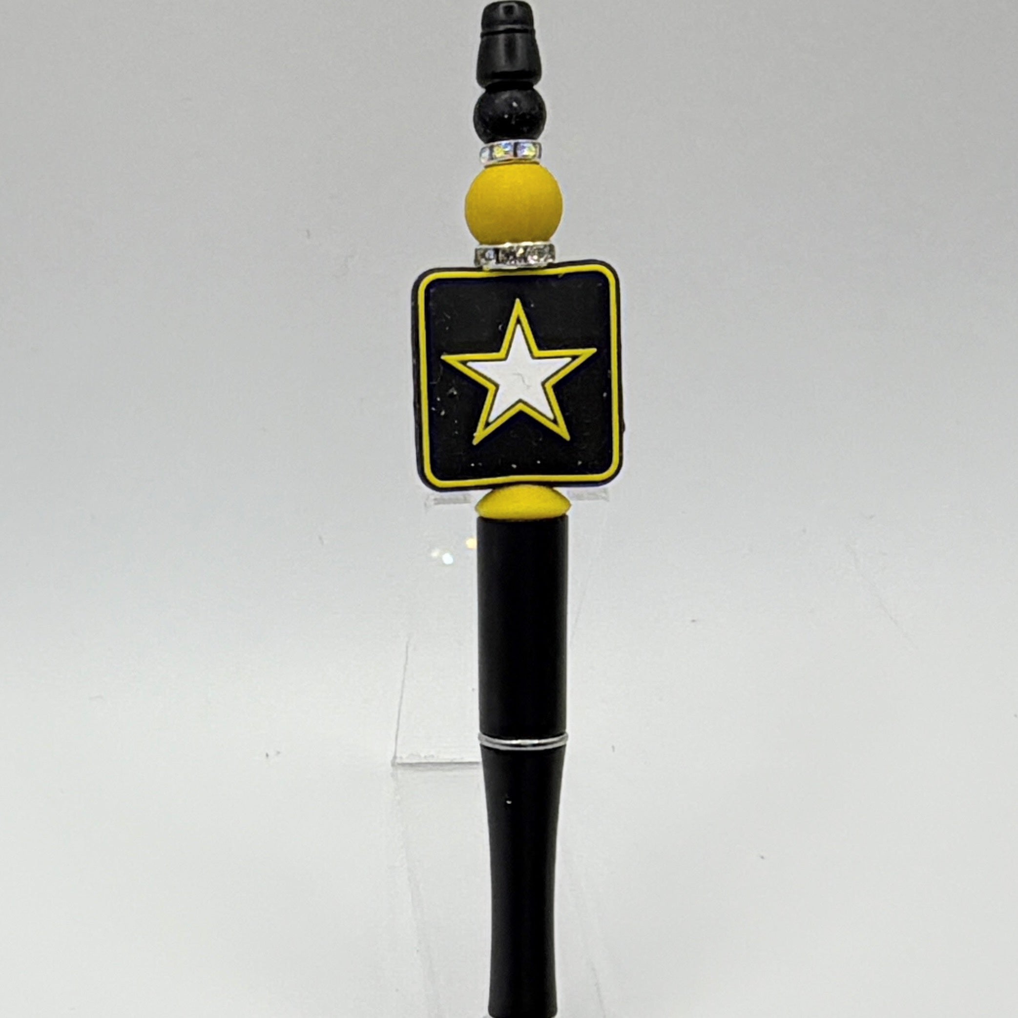 Military & Veteran Patriotic Beaded Pen Collection – Handmade Gift for Service Members