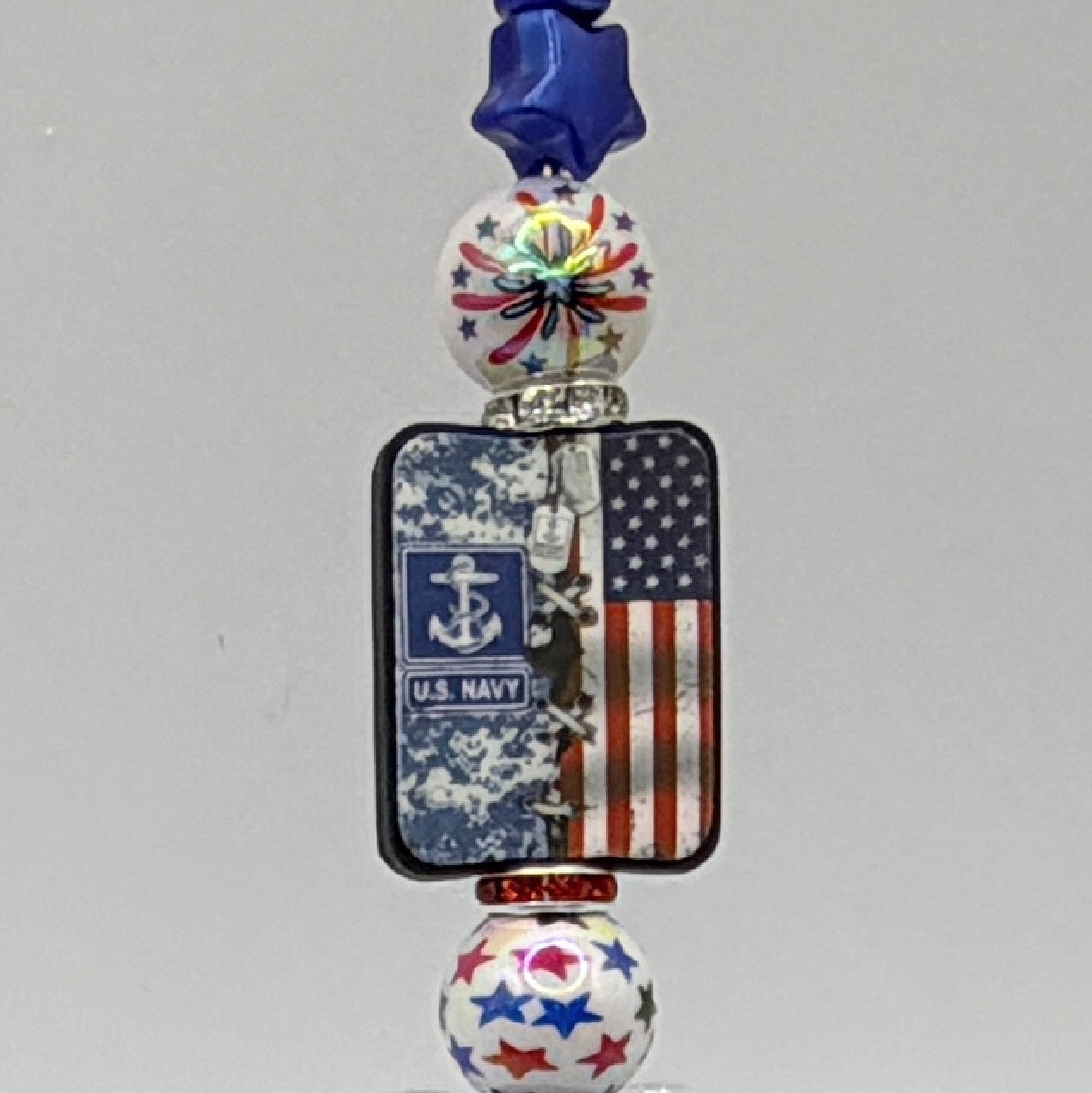 Military & Veteran Patriotic Beaded Pen Collection – Handmade Gift for Service Members