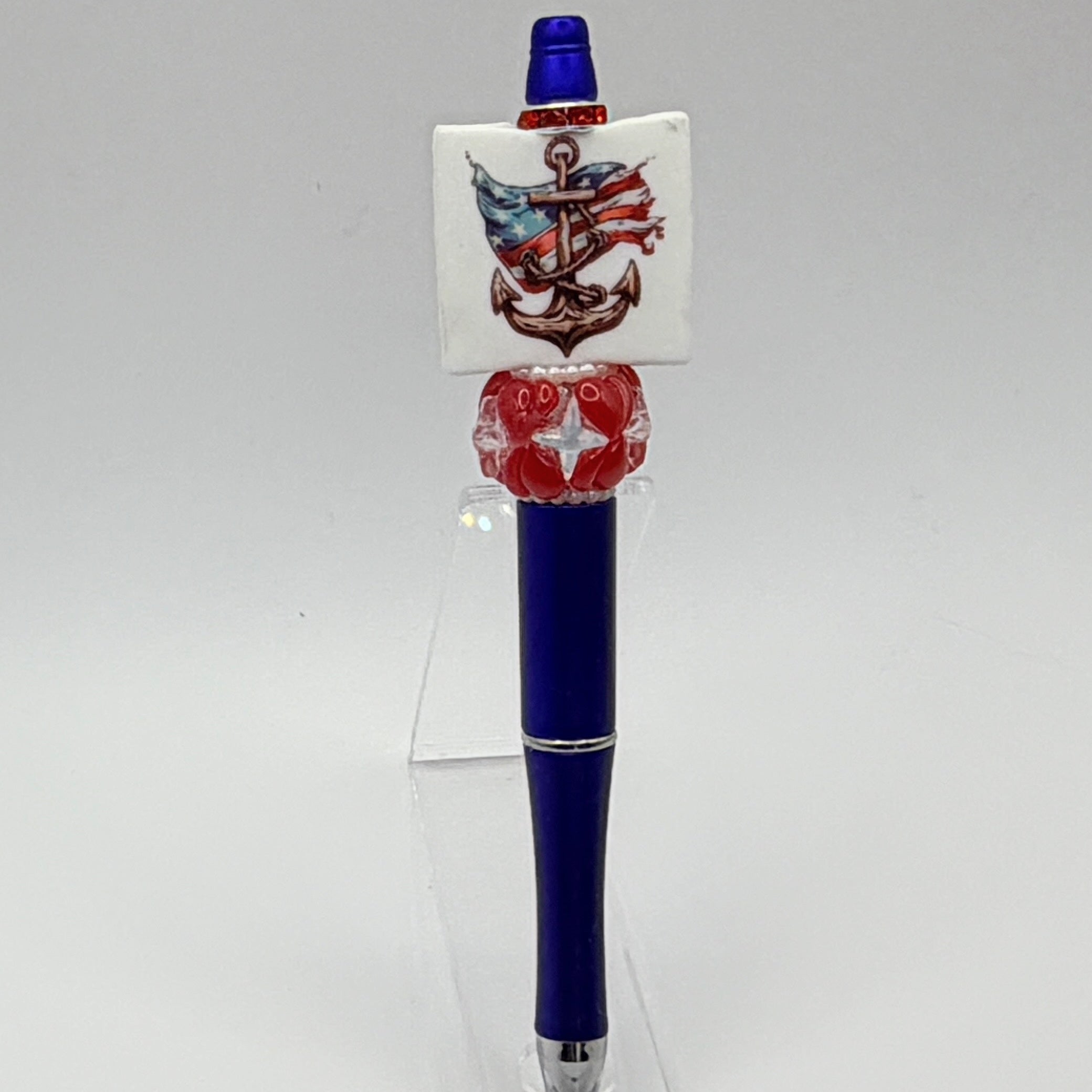 Patriotic Beaded Pens – Choose Your Style A–R |US Military, Faith, USA & Fun Designs | Handmade Gift Pens