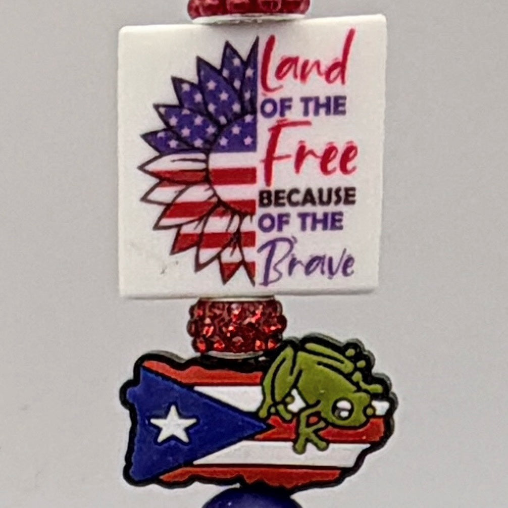Patriotic Beaded Pens – Choose Your Style A–R |US Military, Faith, USA & Fun Designs | Handmade Gift Pens