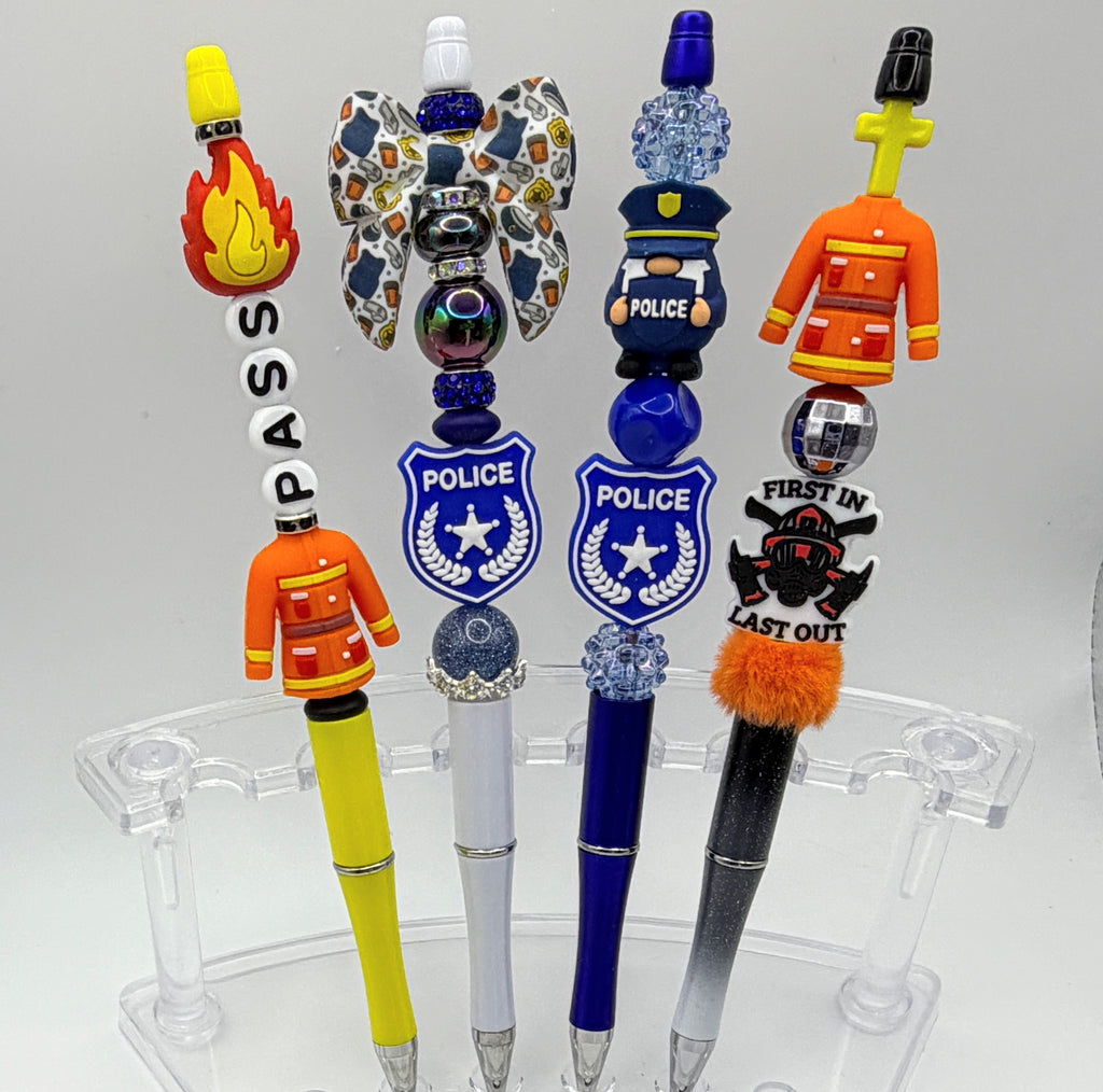 Jobs & Professions Beaded Pens | Teacher, Nurse, Dental, & School Staff Gifts | Choose Your Style A–EE