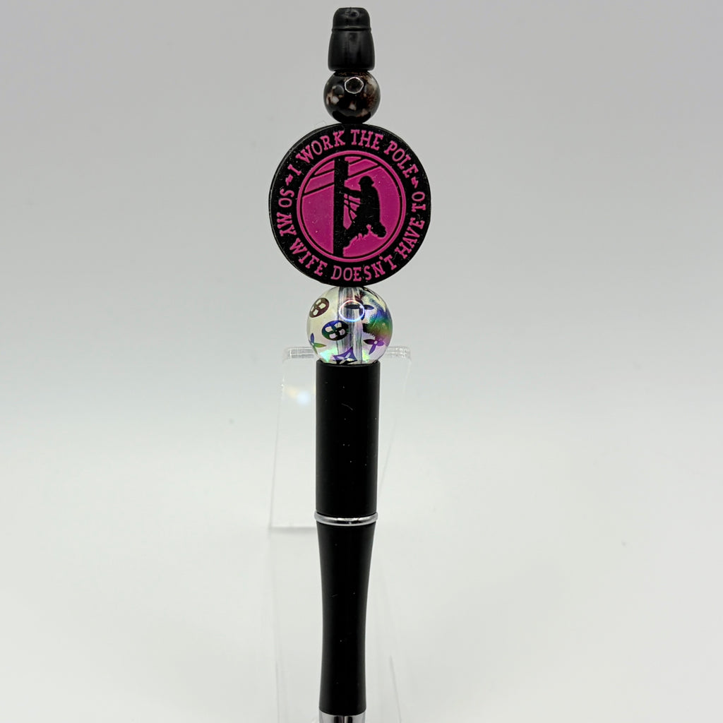 Power Line Worker Beaded Pen | Lineman Gift | Funny Utility Worker Pen | Choose Your Style A–E