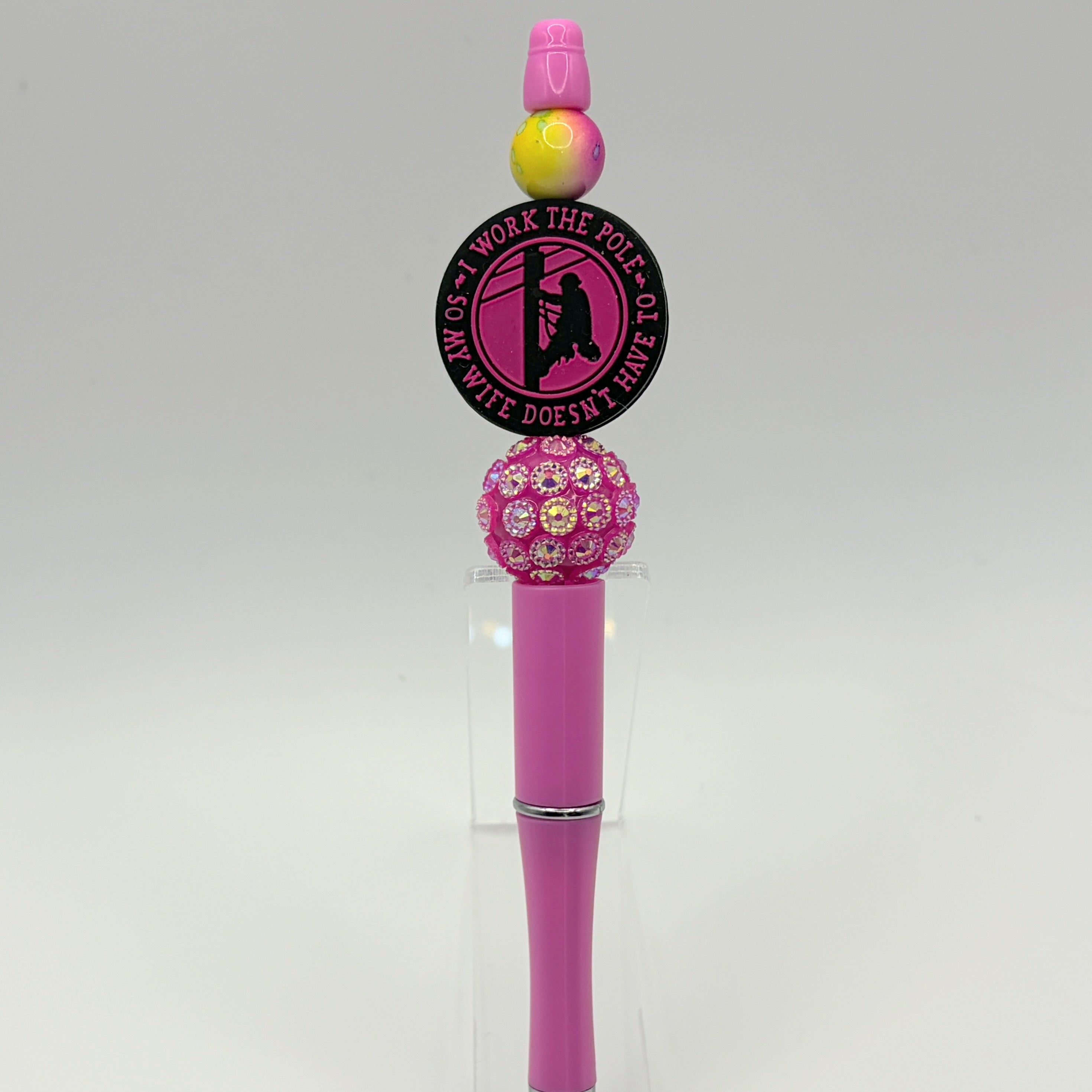 Power Line Worker Beaded Pen | Lineman Gift | Funny Utility Worker Pen | Choose Your Style A–E