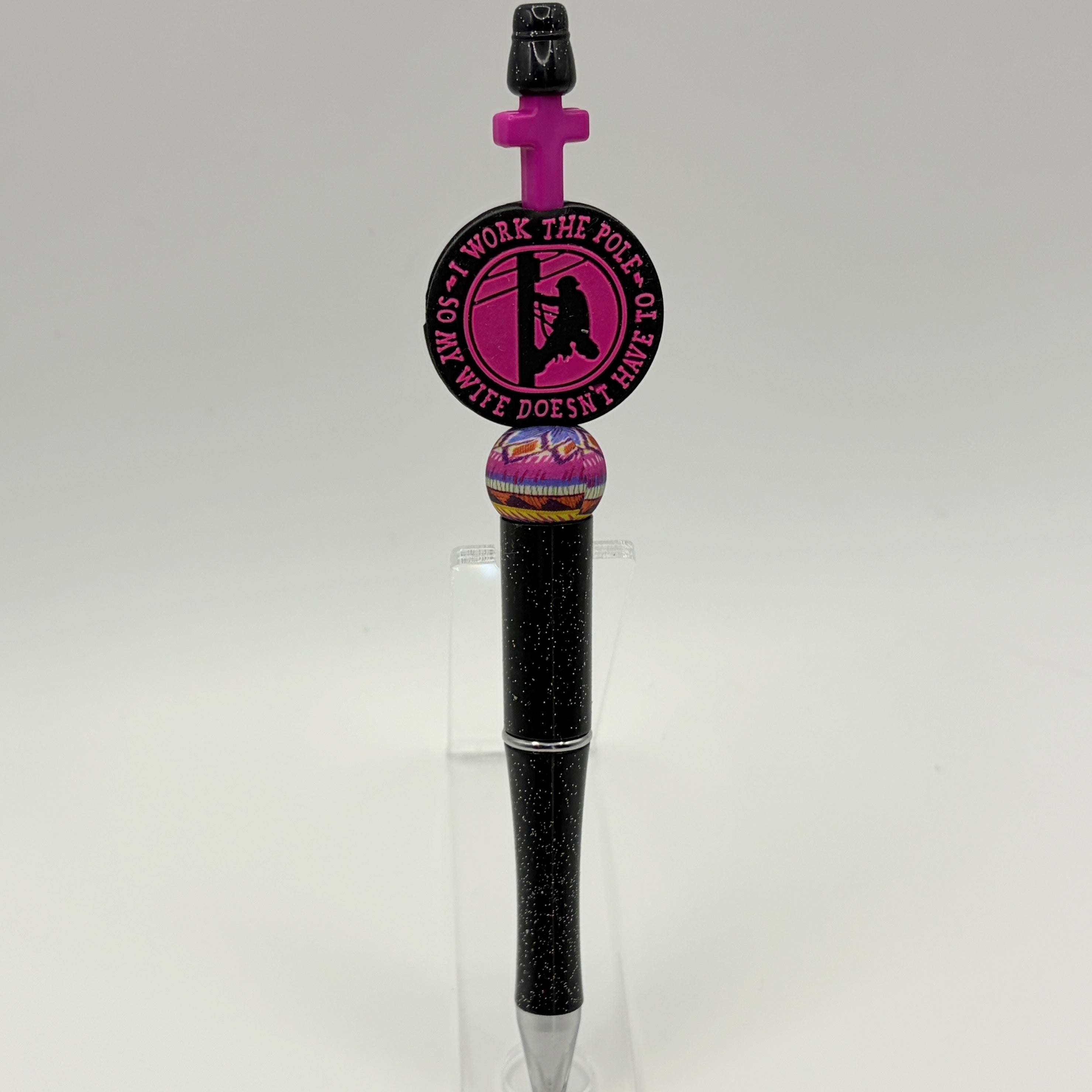 Power Line Worker Beaded Pen | Lineman Gift | Funny Utility Worker Pen | Choose Your Style A–E