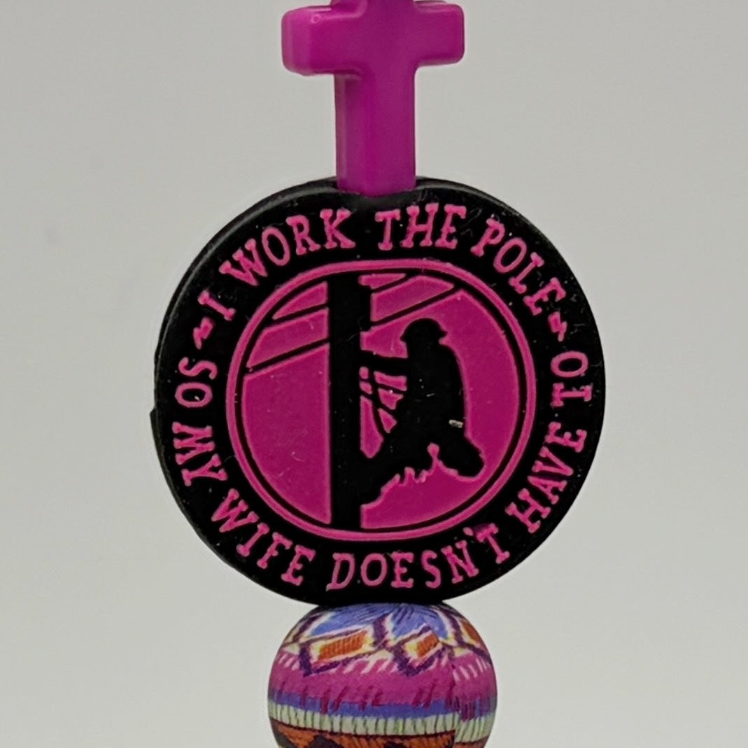 Power Line Worker Beaded Pen | Lineman Gift | Funny Utility Worker Pen | Choose Your Style A–E