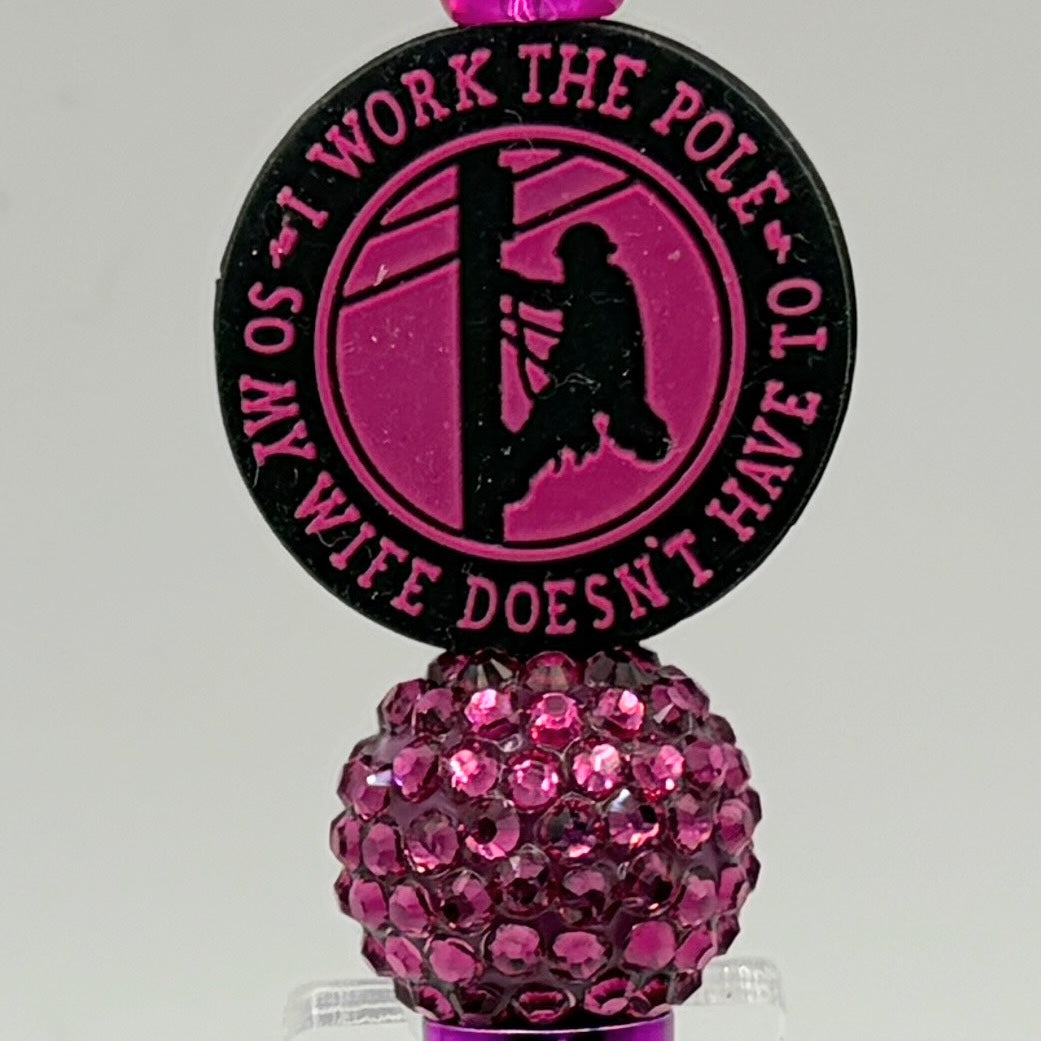 Power Line Worker Beaded Pen | Lineman Gift | Funny Utility Worker Pen | Choose Your Style A–E