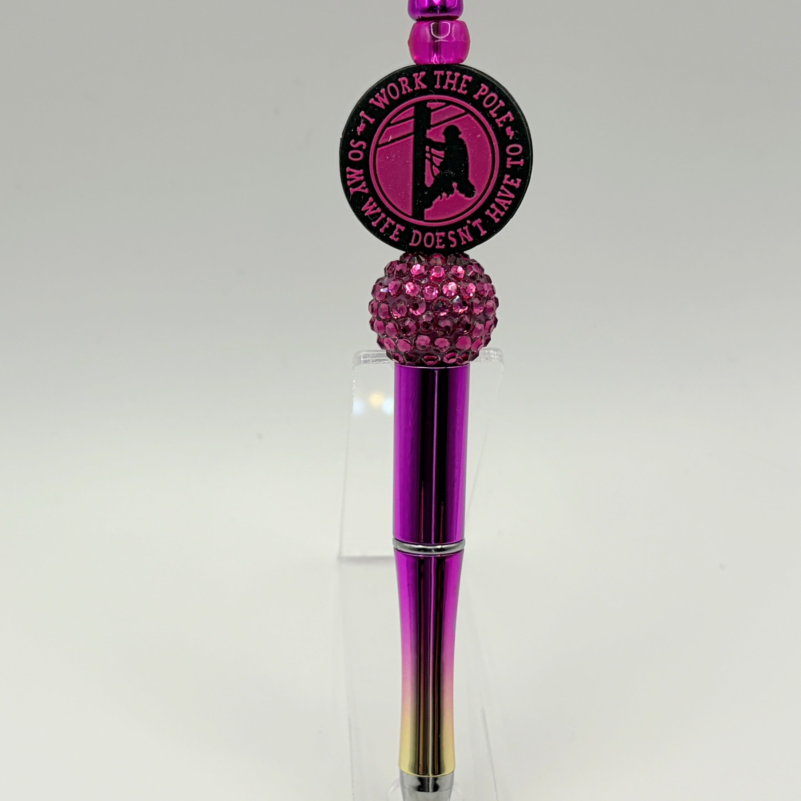Power Line Worker Beaded Pen | Lineman Gift | Funny Utility Worker Pen | Choose Your Style A–E