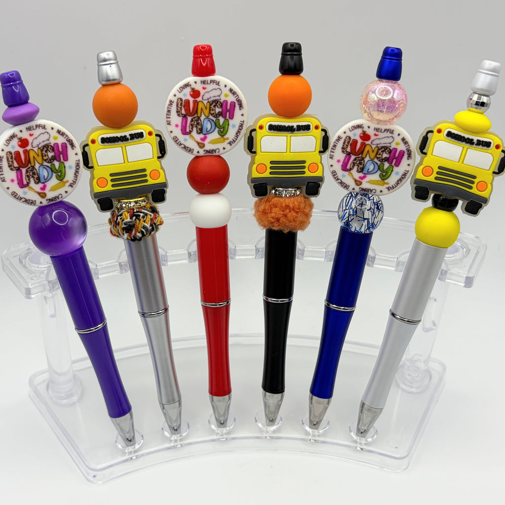 Jobs & Professions Beaded Pens | Teacher, Nurse, Dental, & School Staff Gifts | Choose Your Style A–EE