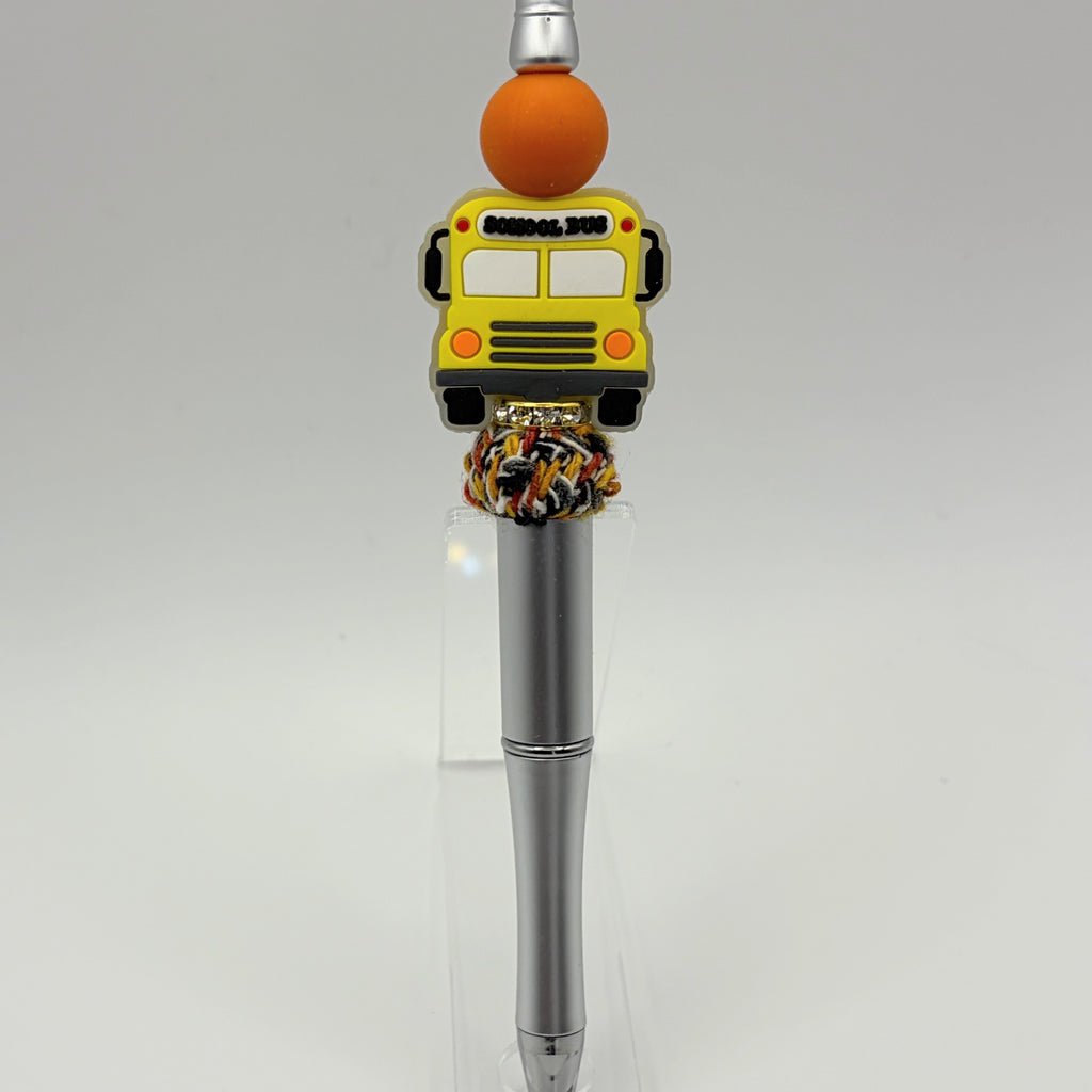 School Bus & Lunch Lady Beaded Pen Collection – Teacher Appreciation Gift – Back to School Pen
