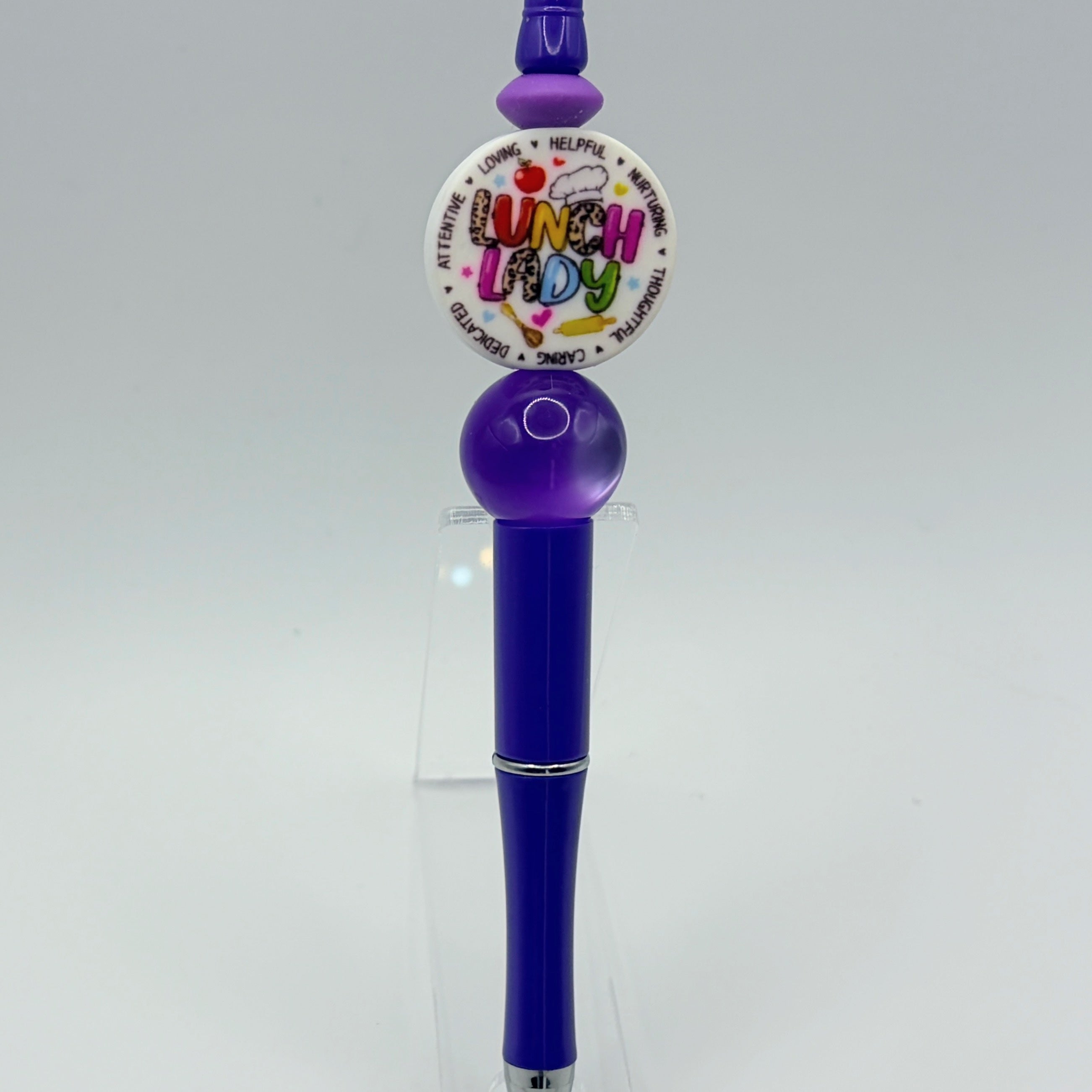 Lunch Lady Beaded Pen Collection – Handmade Beaded Gift Pen | School Cafeteria Staff Appreciation