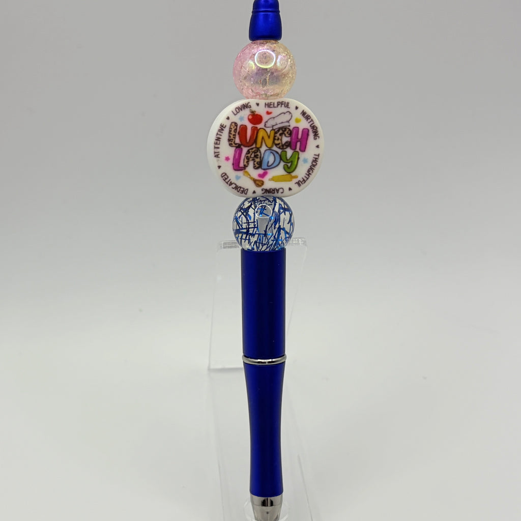 School Bus & Lunch Lady Beaded Pen Collection – Teacher Appreciation Gift – Back to School Pen