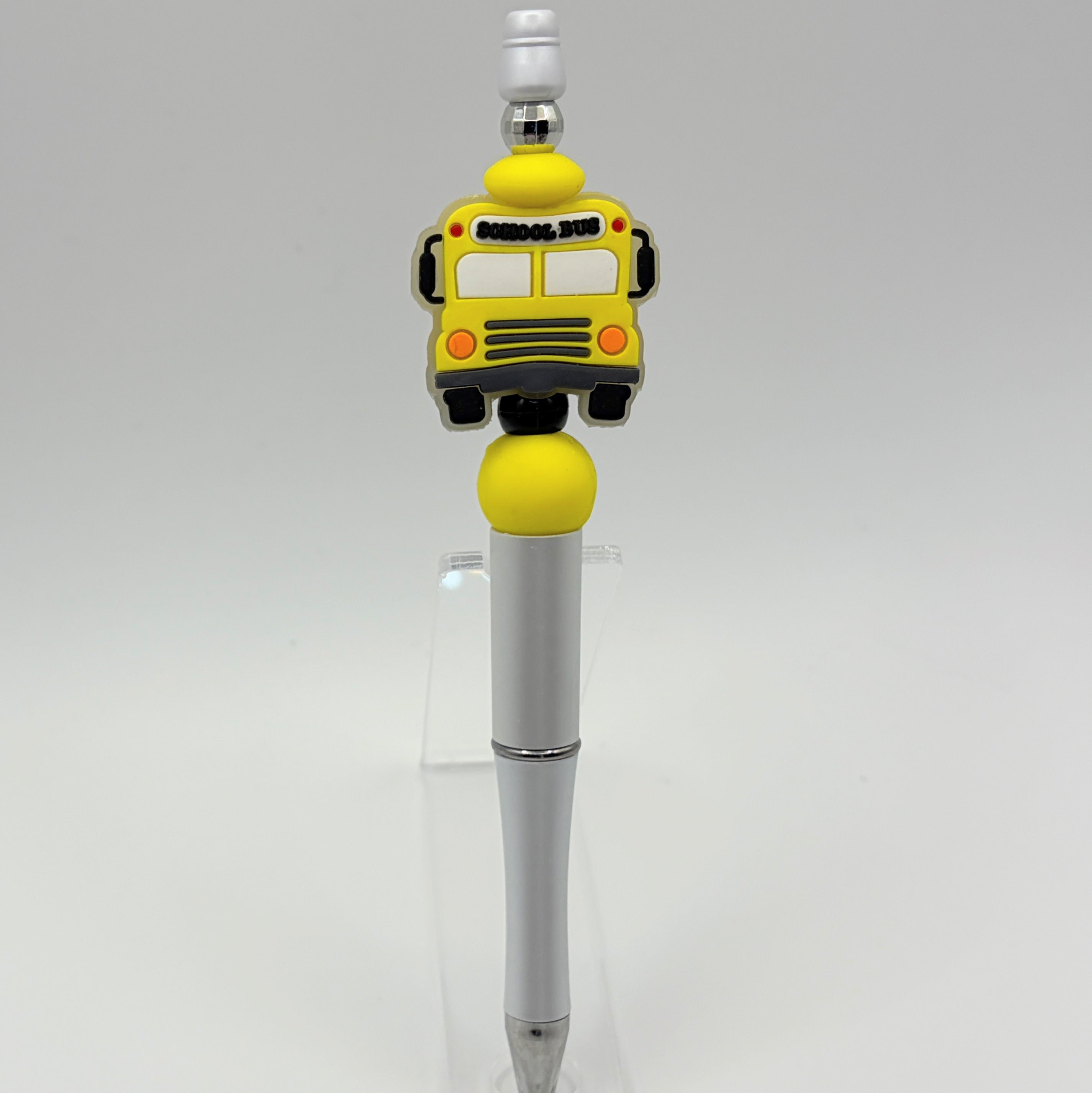 School Bus & Lunch Lady Beaded Pen Collection – Teacher Appreciation Gift – Back to School Pen