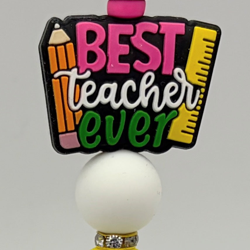 School Bus & Lunch Lady Beaded Pen Collection – Teacher Appreciation Gift – Back to School Pen