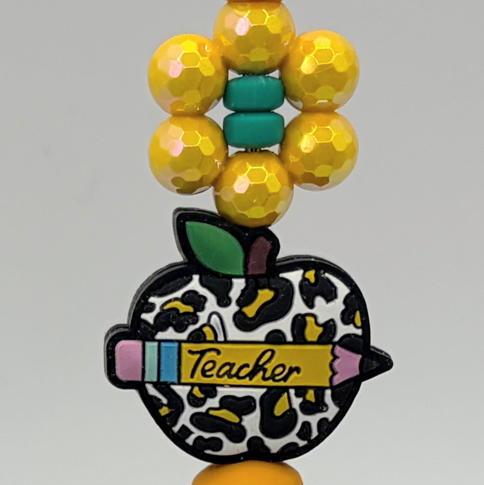 School Bus & Lunch Lady Beaded Pen Collection – Teacher Appreciation Gift – Back to School Pen