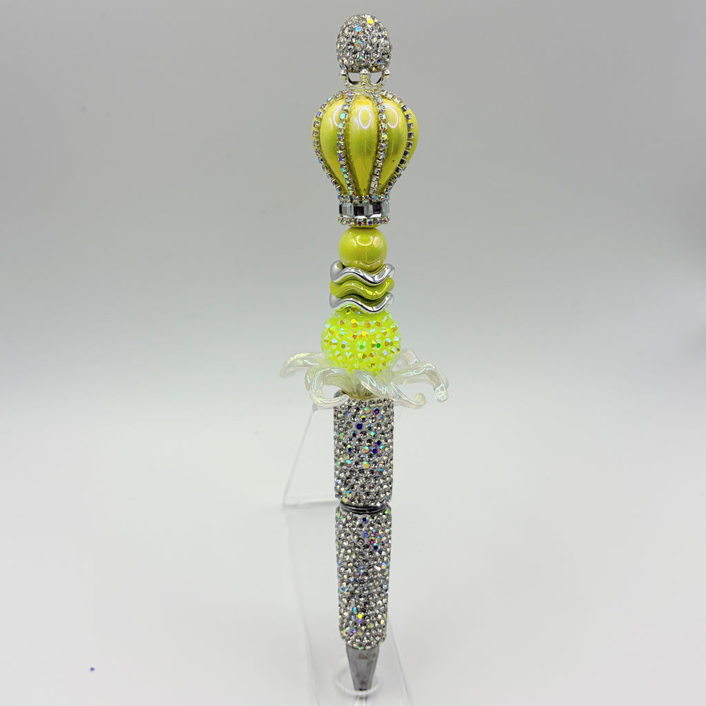 Balloon Crown Beaded Pens – Choose Your Style A–C | Luxe Rhinestone Balloon Pens