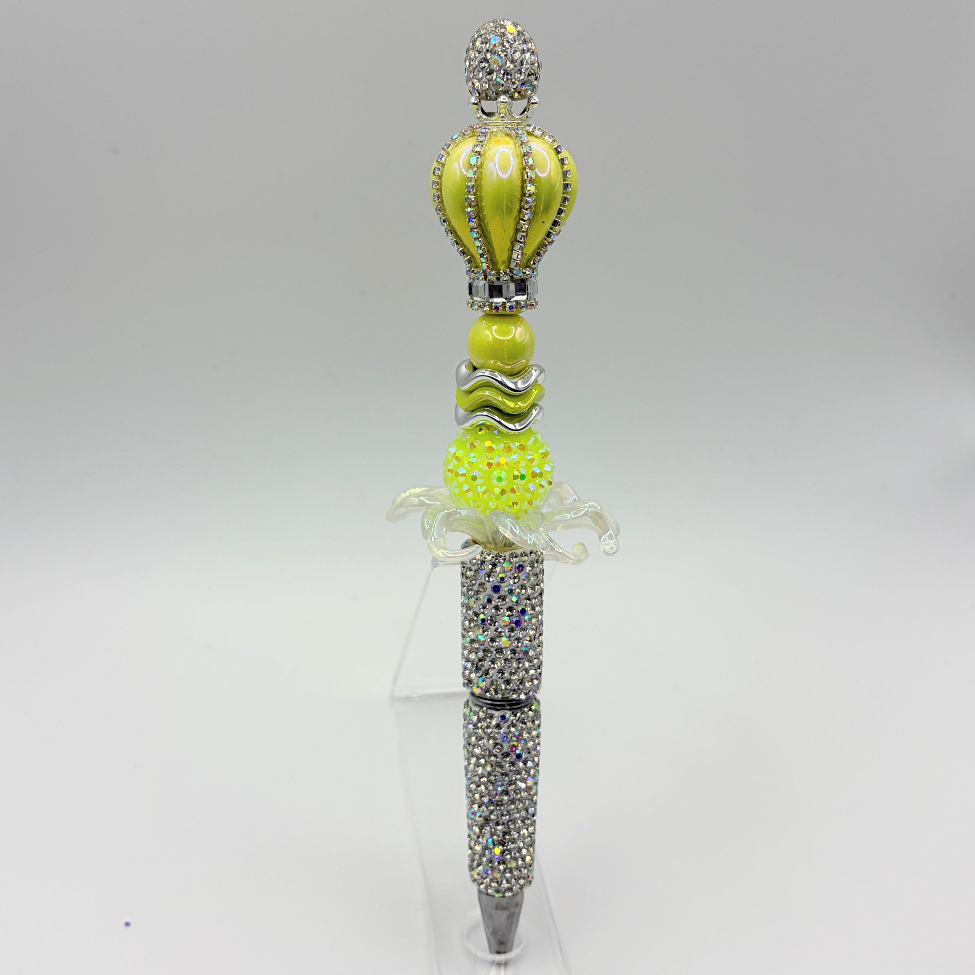 Balloon Crown Beaded Pens – Choose Your Style A–C | Luxe Rhinestone Balloon Pens