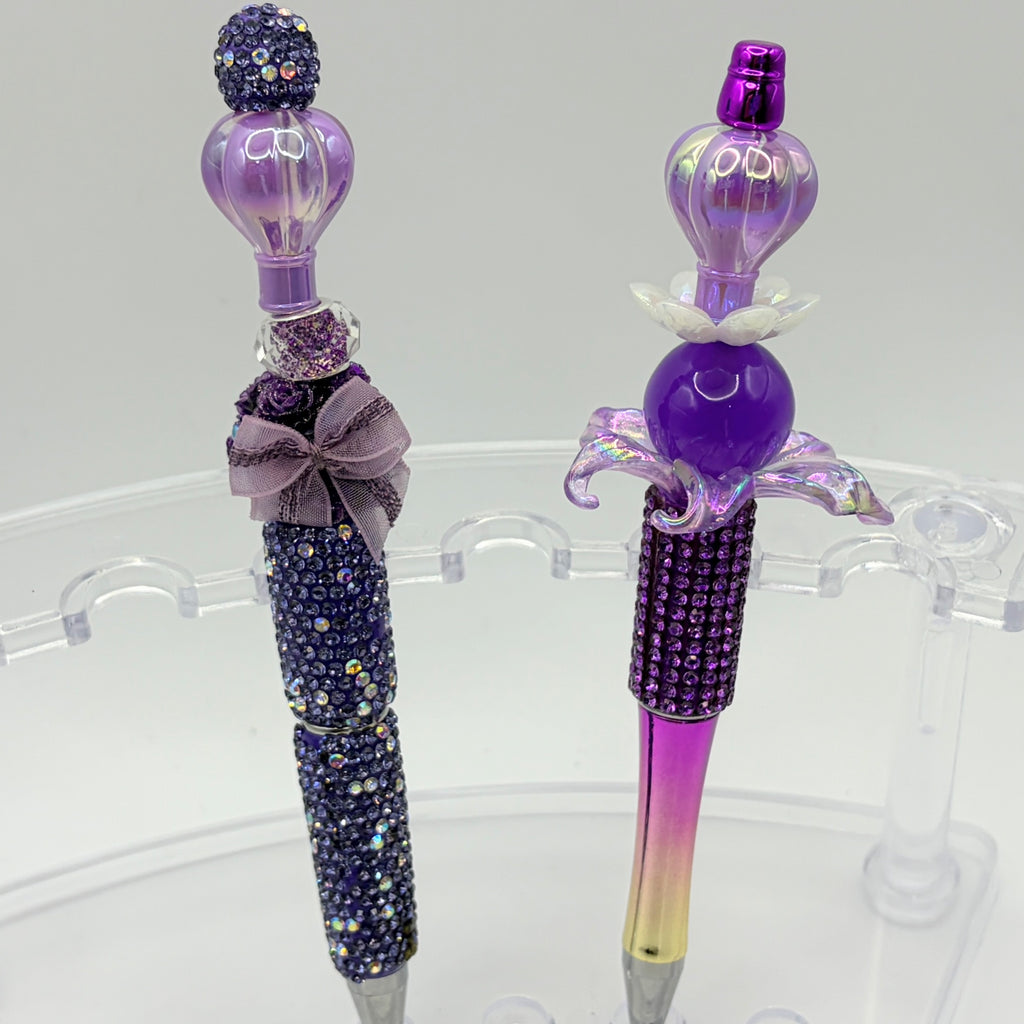 Elegant Balloon Beaded Pens – Choose Your Style A–B | Soft Glam Rhinestone Pens