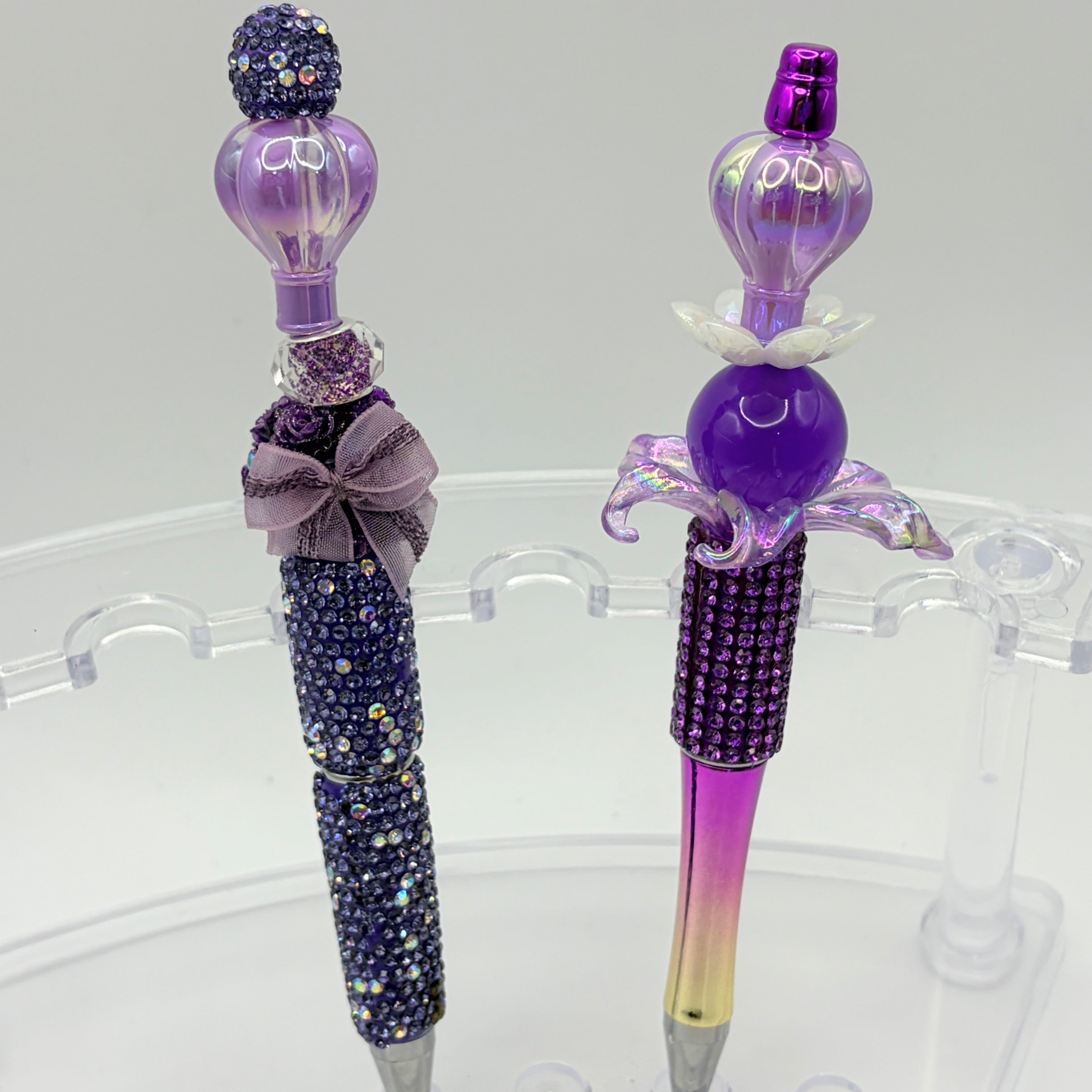 Elegant Balloon Beaded Pens – Choose Your Style A–B | Soft Glam Rhinestone Pens